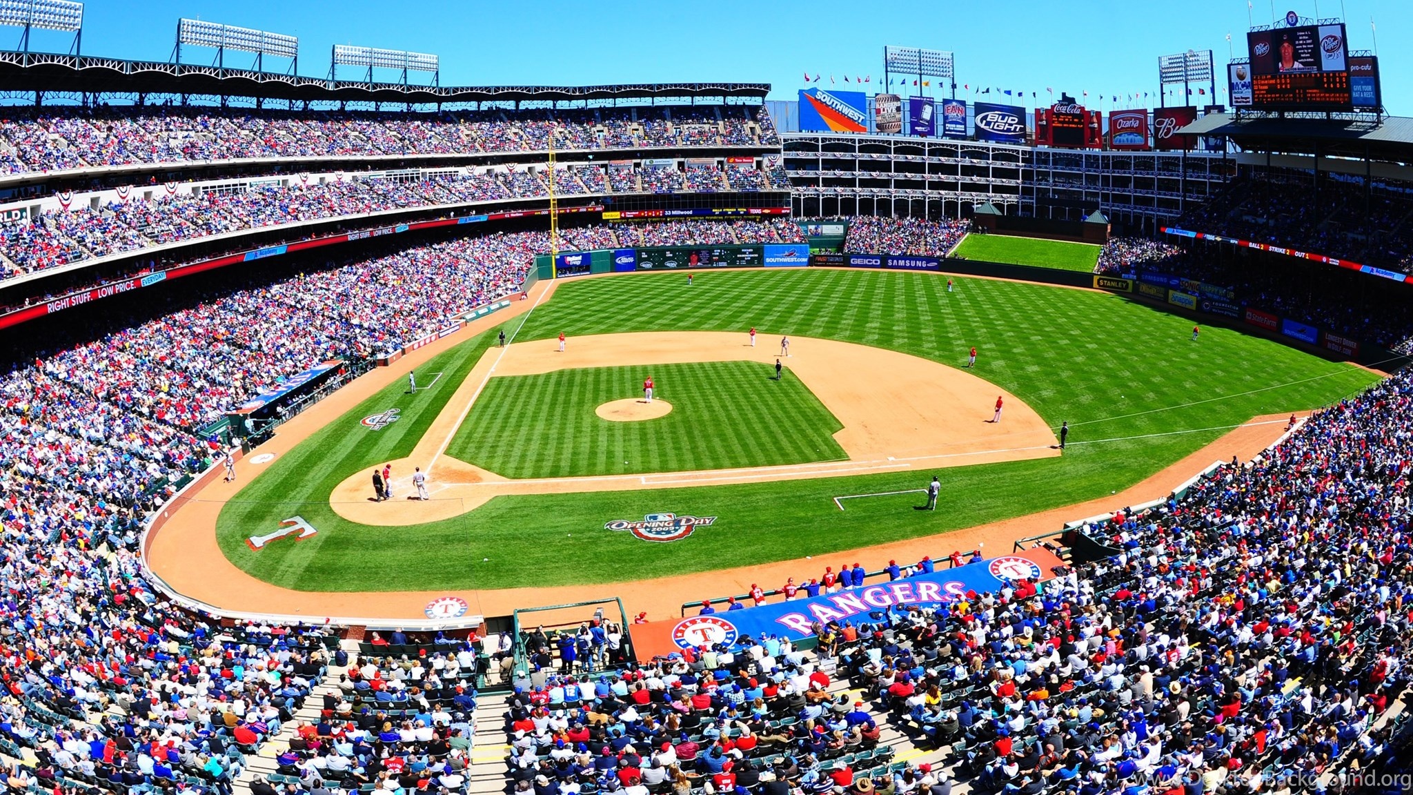 Arlington Baseball Field, Major League Baseball Wallpaper, 2050x1160 HD Desktop