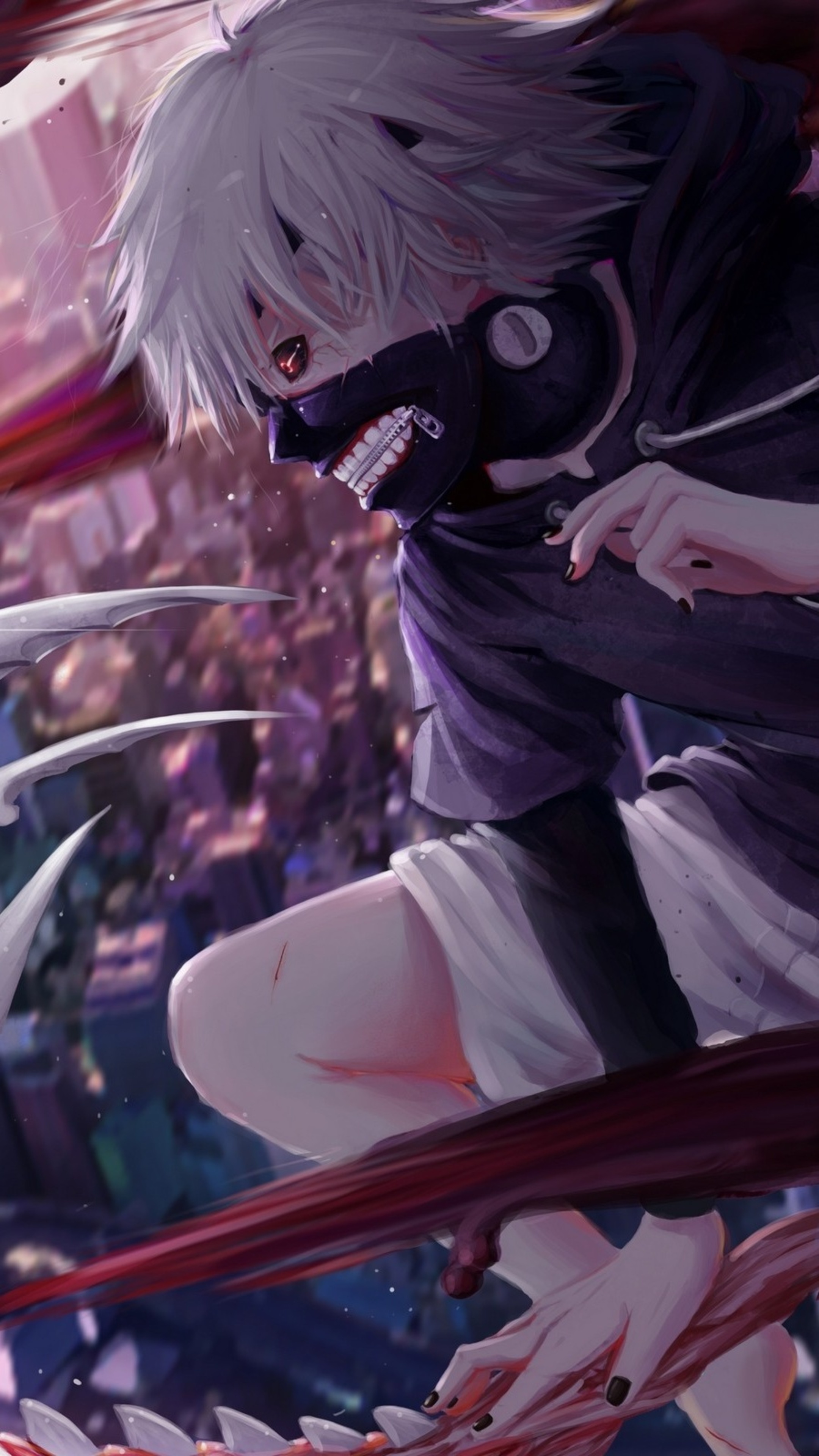 Tokyo Ghoul, Anime art, Sony Xperia X, 2160x3840 4K Phone