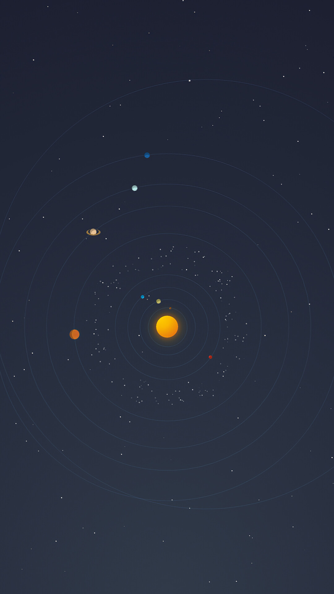 Minimalistic solar system art, 4K PC wallpapers, Celestial beauty, Cosmic wonders, 1080x1920 Full HD Phone