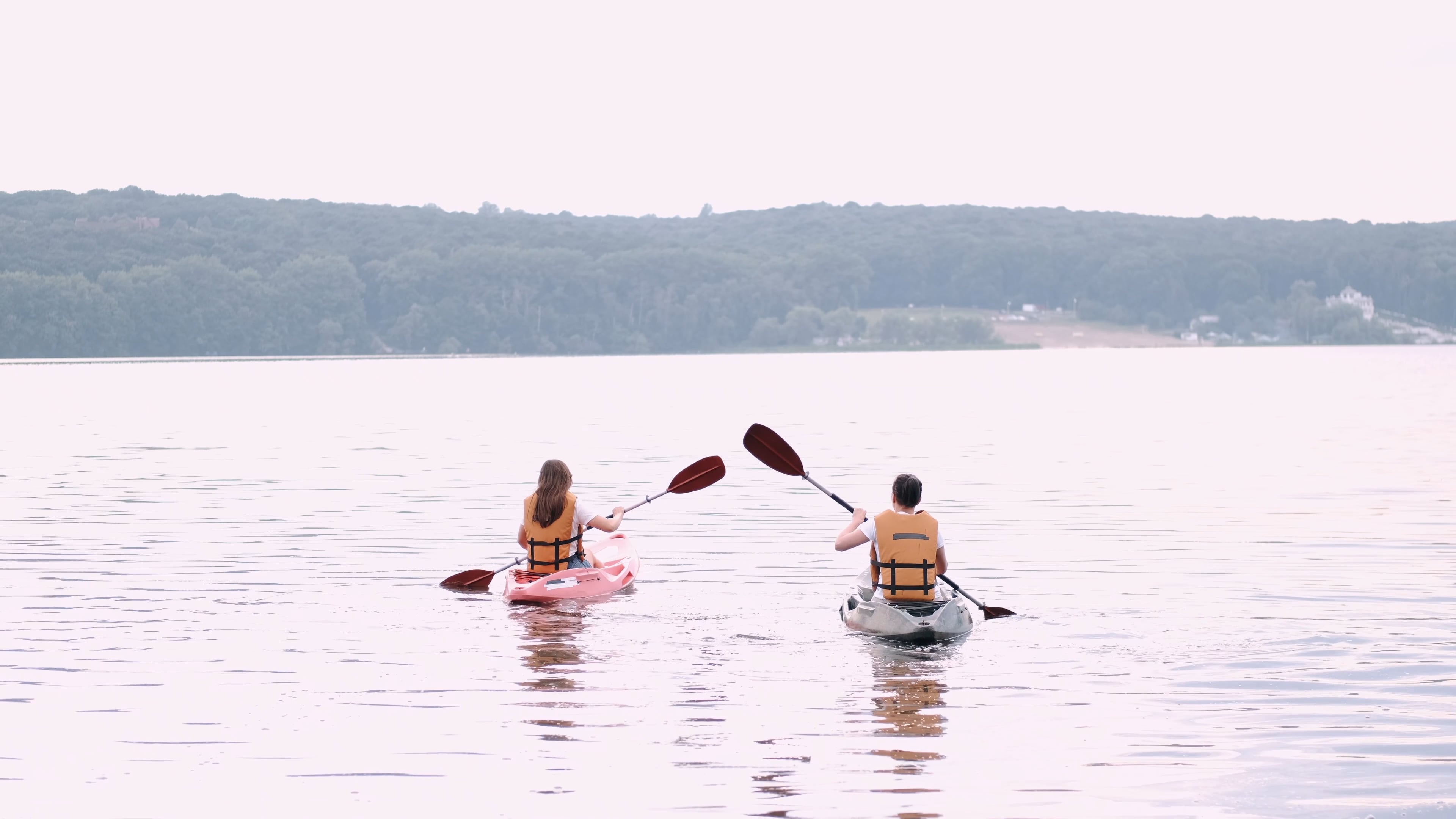 Couple, Kayaking Wallpaper, 3840x2160 4K Desktop