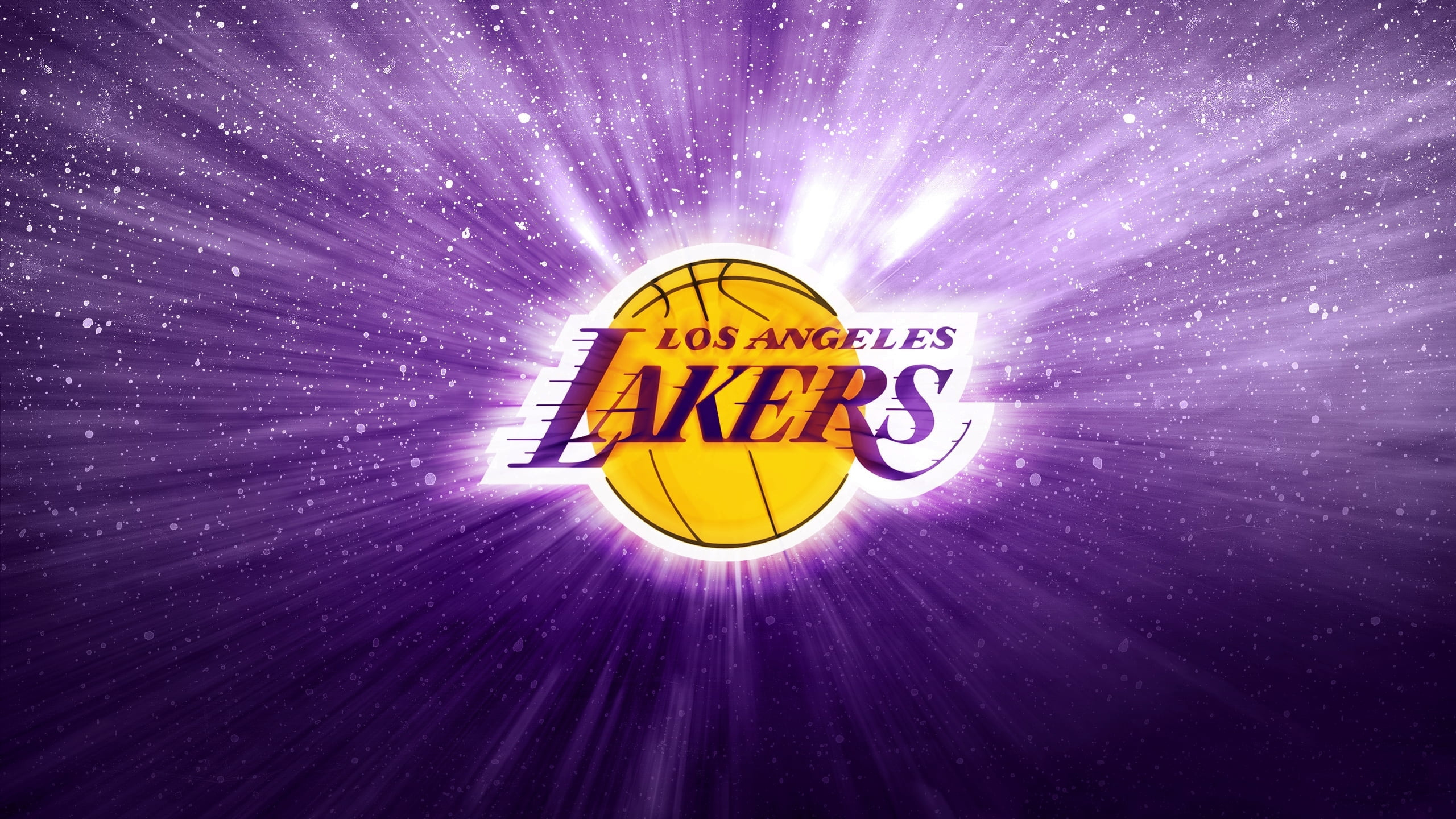 Los Angeles Lakers, Basketball background, Logo, Purple, 2560x1440 HD Desktop