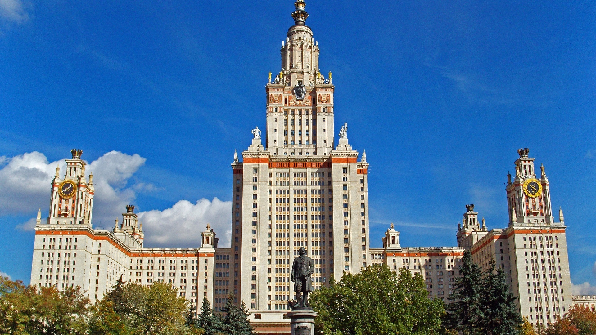 Moscow Travels, Iconic university, Evening serenity, Architectural marvel, 1920x1080 Full HD Desktop