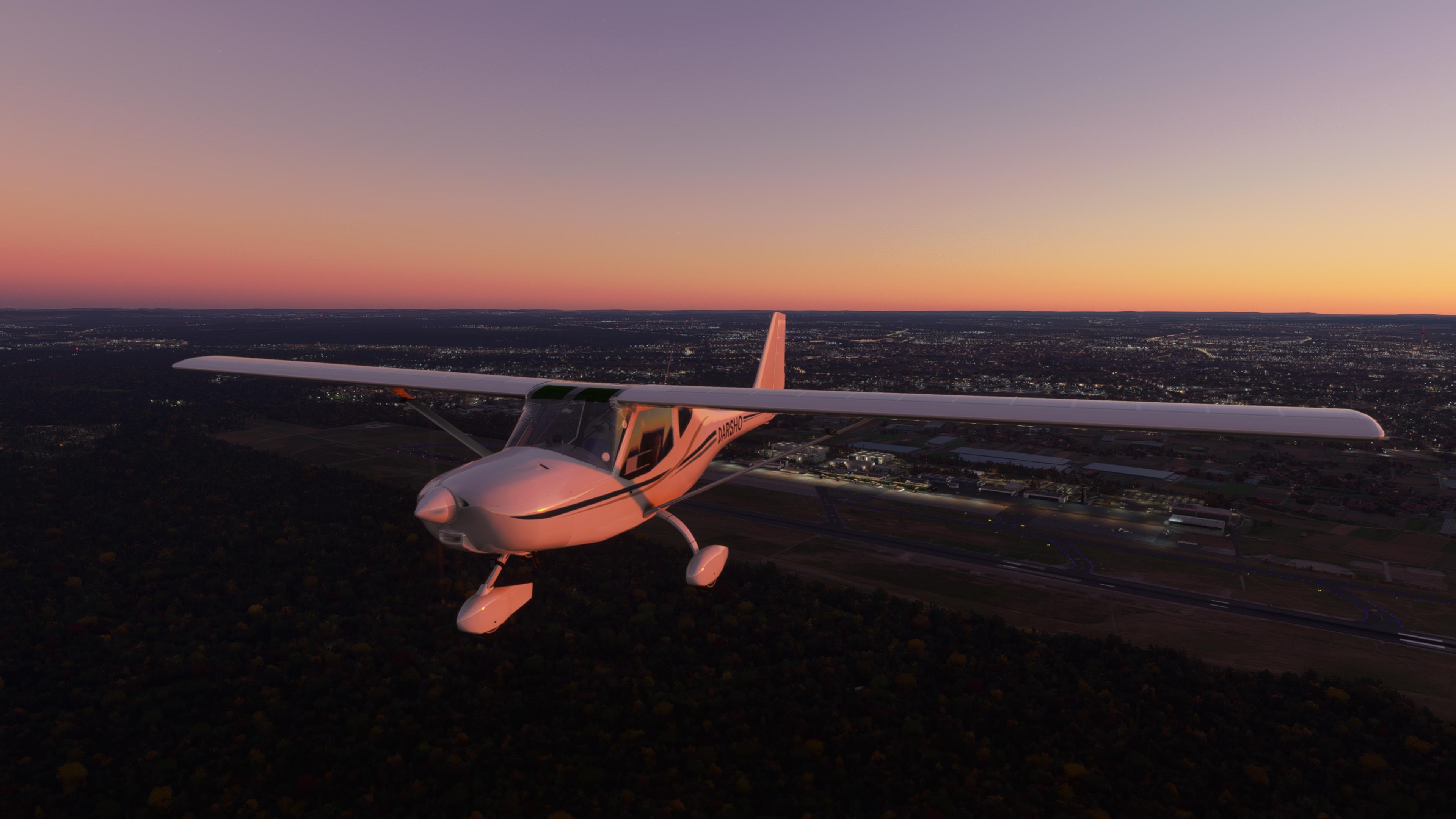 Ultralight aviation, B&F FK9, German aircraft, Microsoft Flight Simulator, 3840x2160 4K Desktop