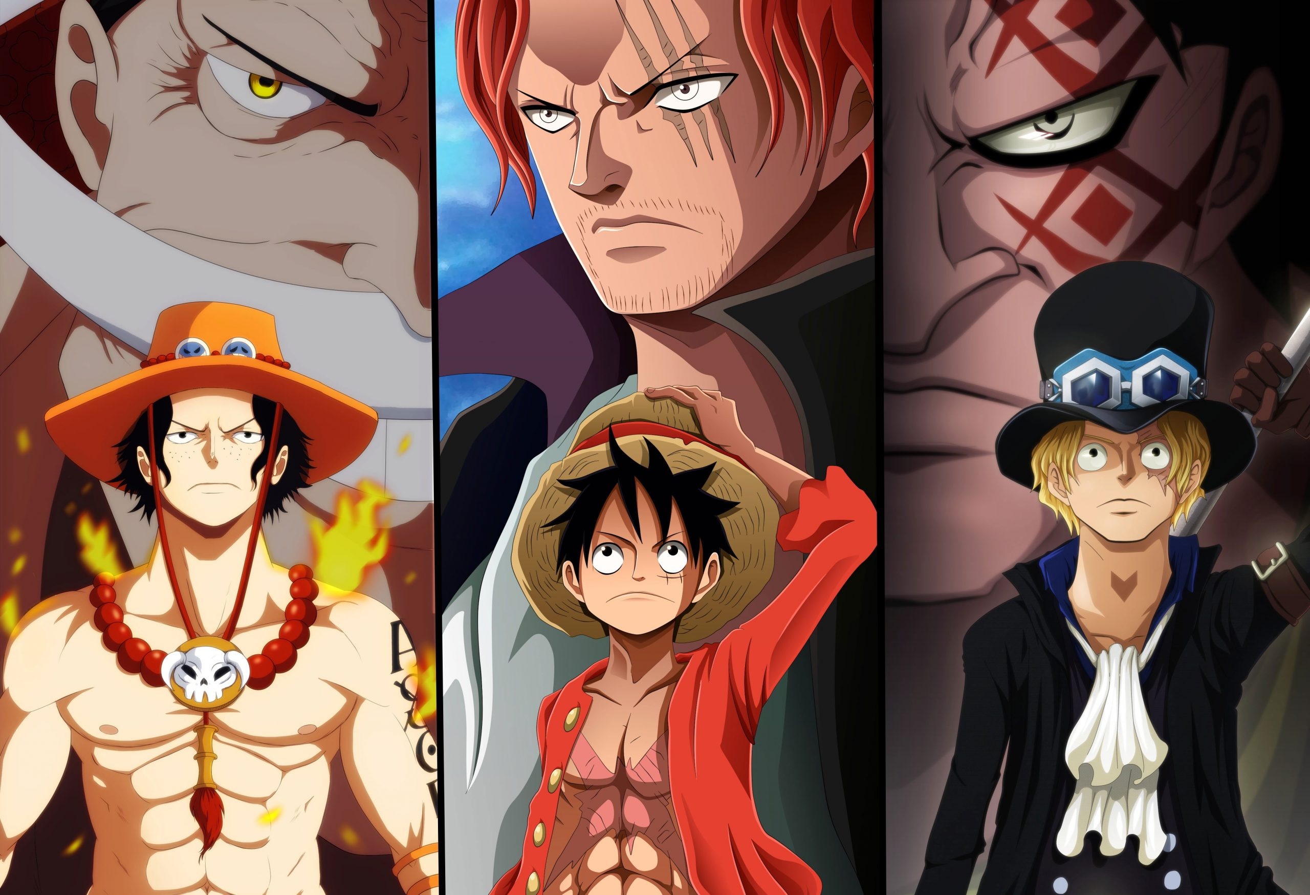 Edward Newgate and Monkey D. Dragon, Monkey D. Luffy Wallpaper, 2560x1750 HD Desktop