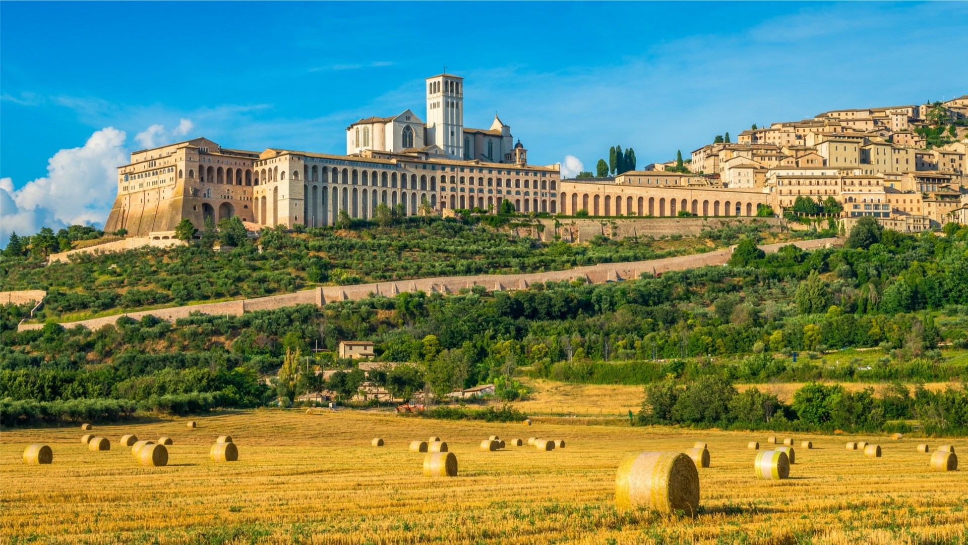 Basilica of Saint Francis, Assisi, 1920x1080 Full HD Desktop