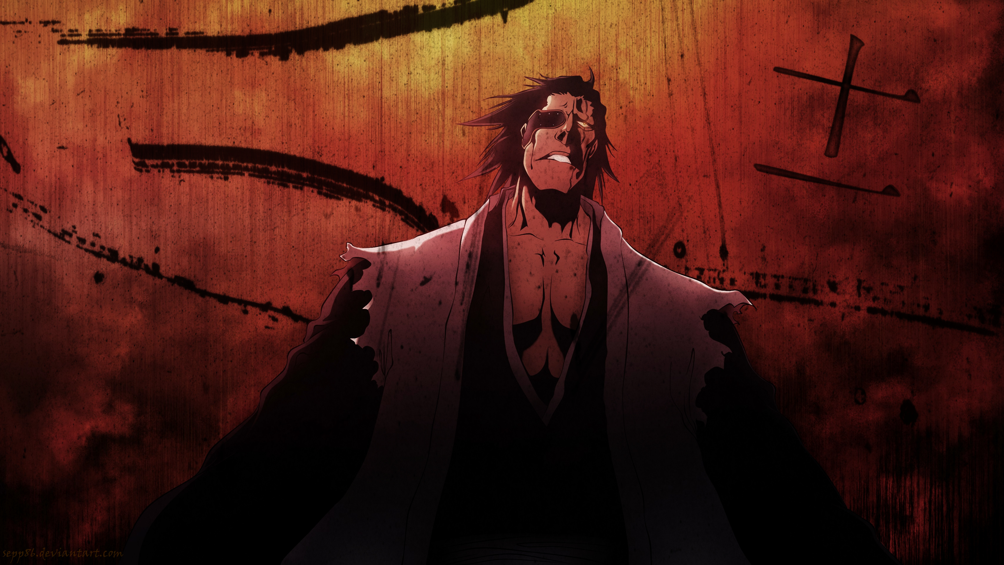 Kenpachi, Kenpachi Zaraki wallpapers, 3420x1920 HD Desktop