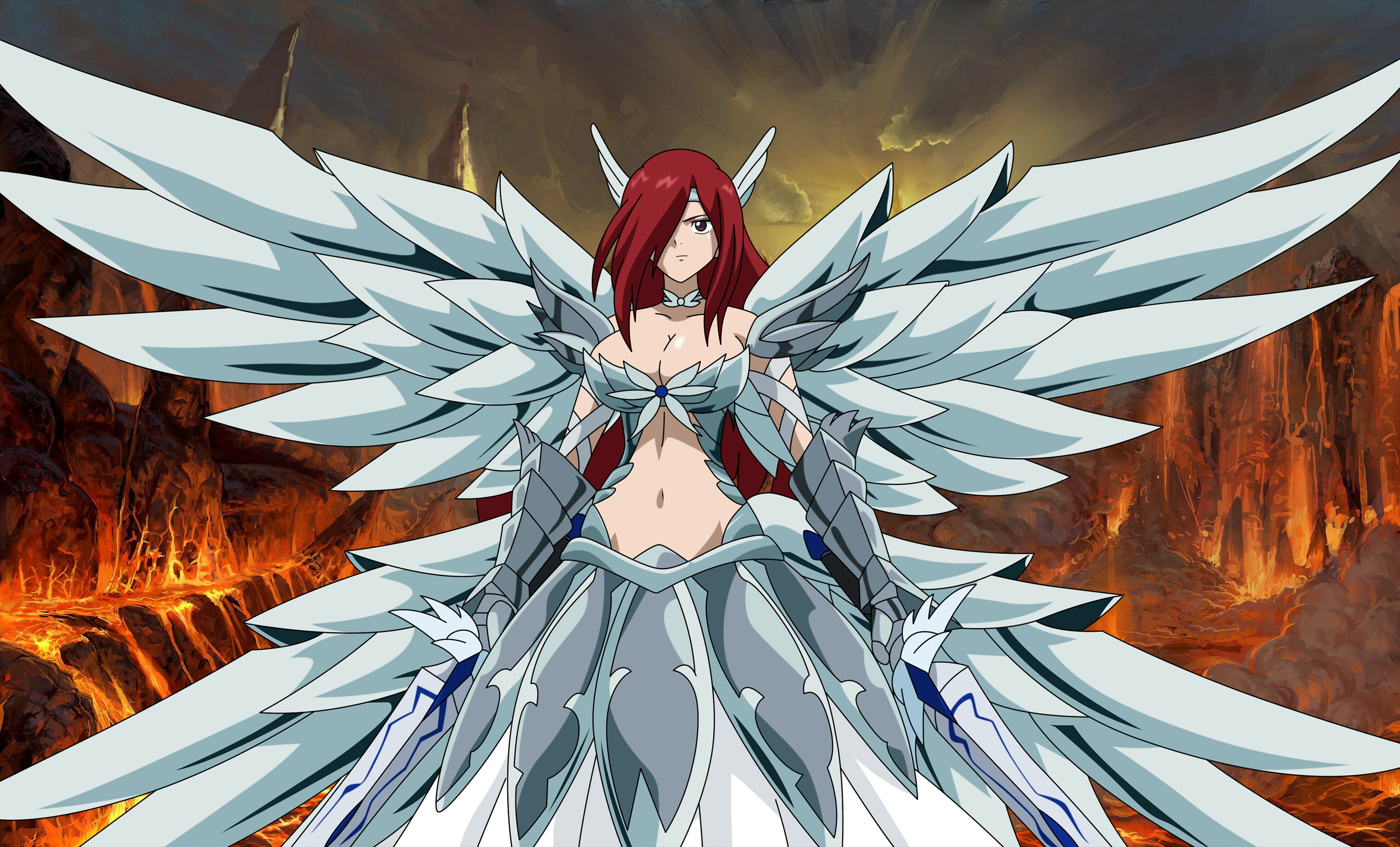 Erza Scarlet, Fairy Tail Wallpaper, 3040x1840 HD Desktop