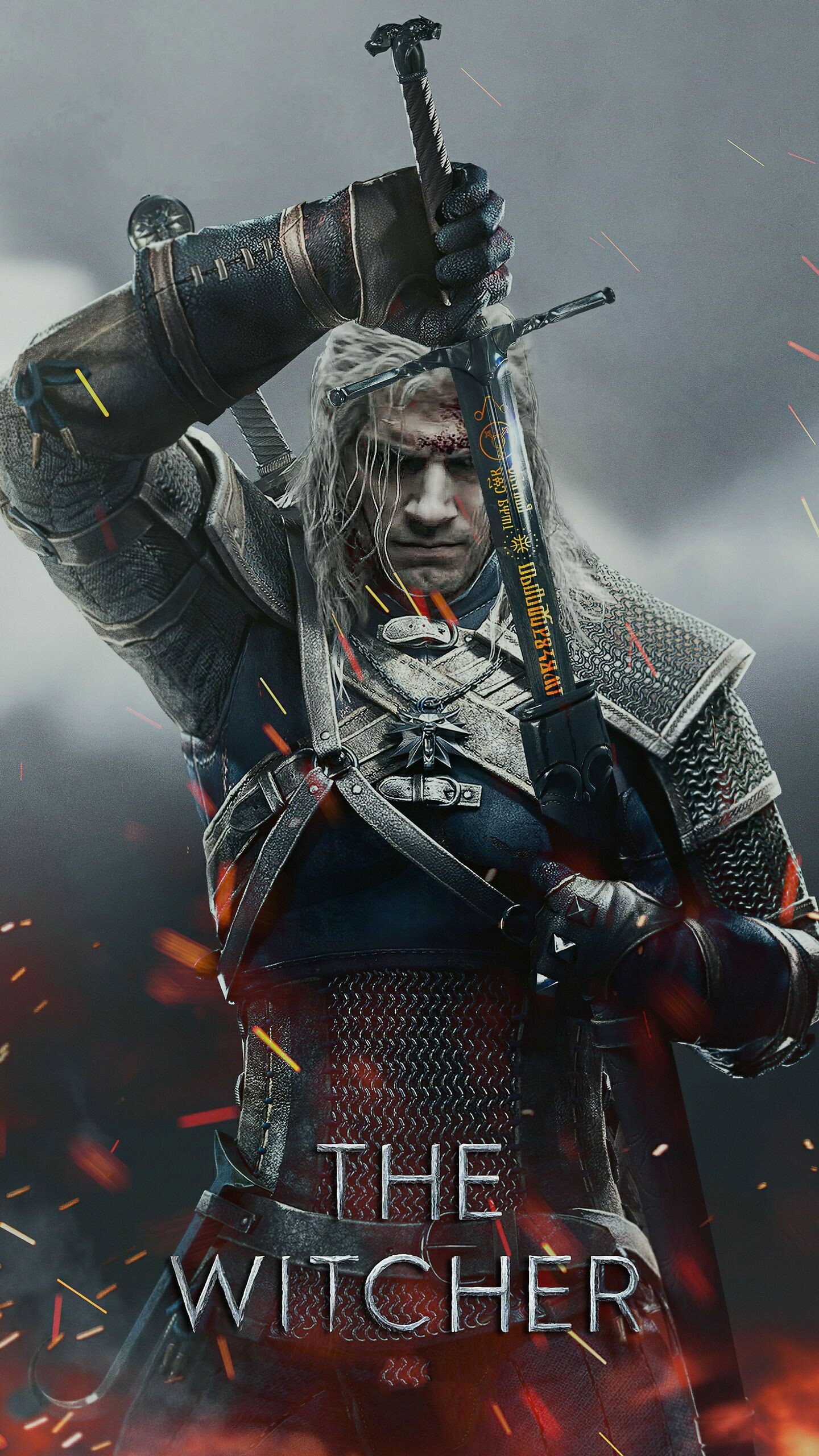 The Witcher TV Series, Henry Cavill as Geralt, Enigmatic Witcher, Spellbinding narrative, 1440x2560 HD Phone