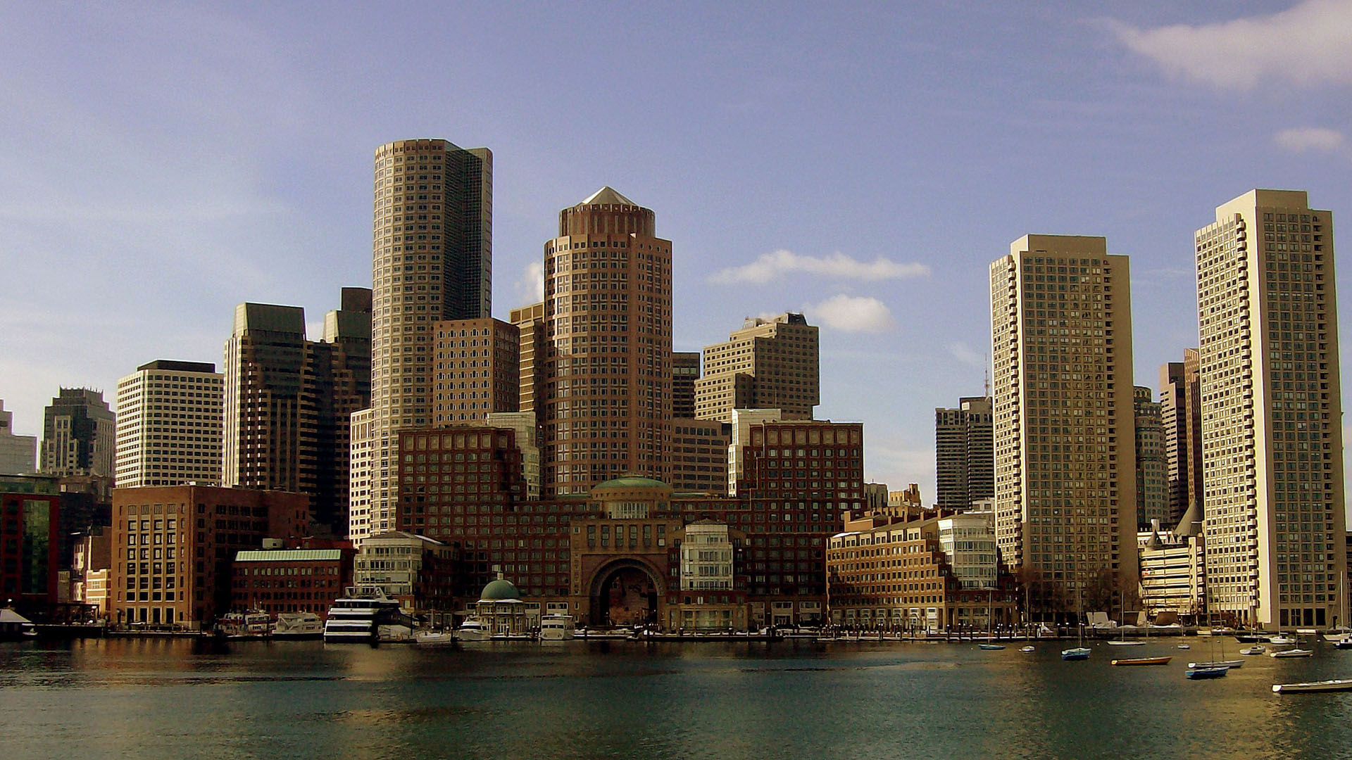 Boston skyline, East Coast charm, Rich heritage, Architectural marvels, 1920x1080 Full HD Desktop