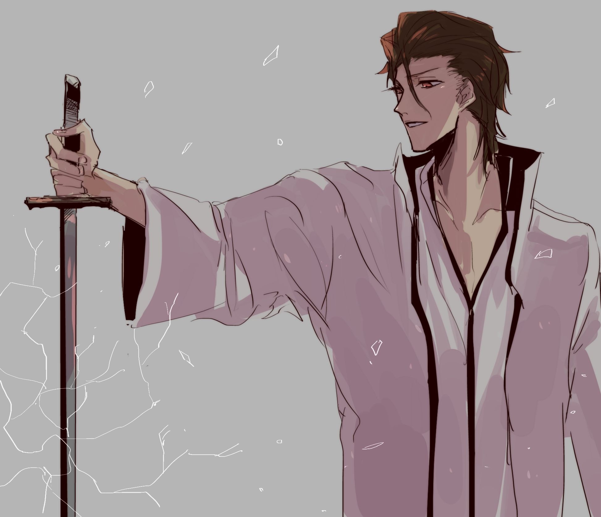 Sosuke Aizen, Kyoka Suigetsu, shattering glass effect, HD Desktop wallpaper