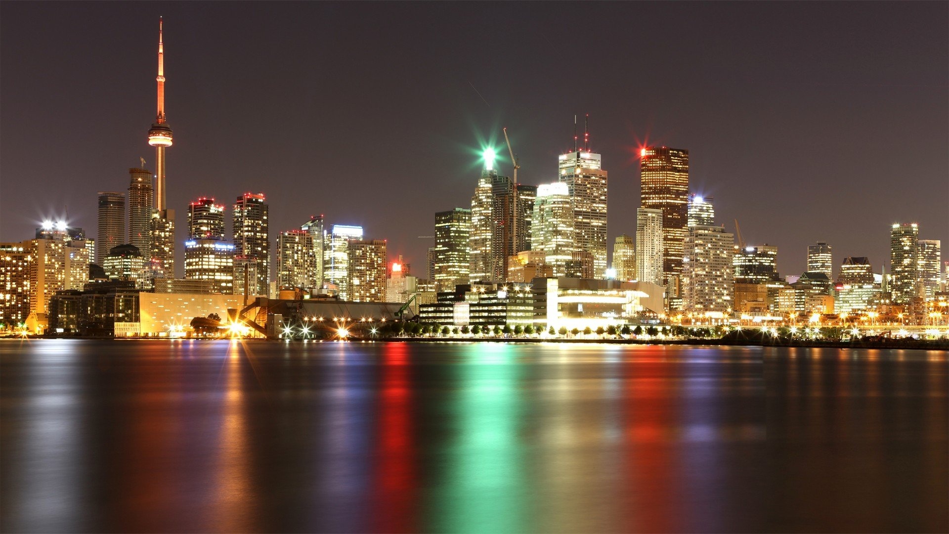 Toronto skyline, Ontario Canada, Cityscape HD wallpapers, 1920x1080 Full HD Desktop