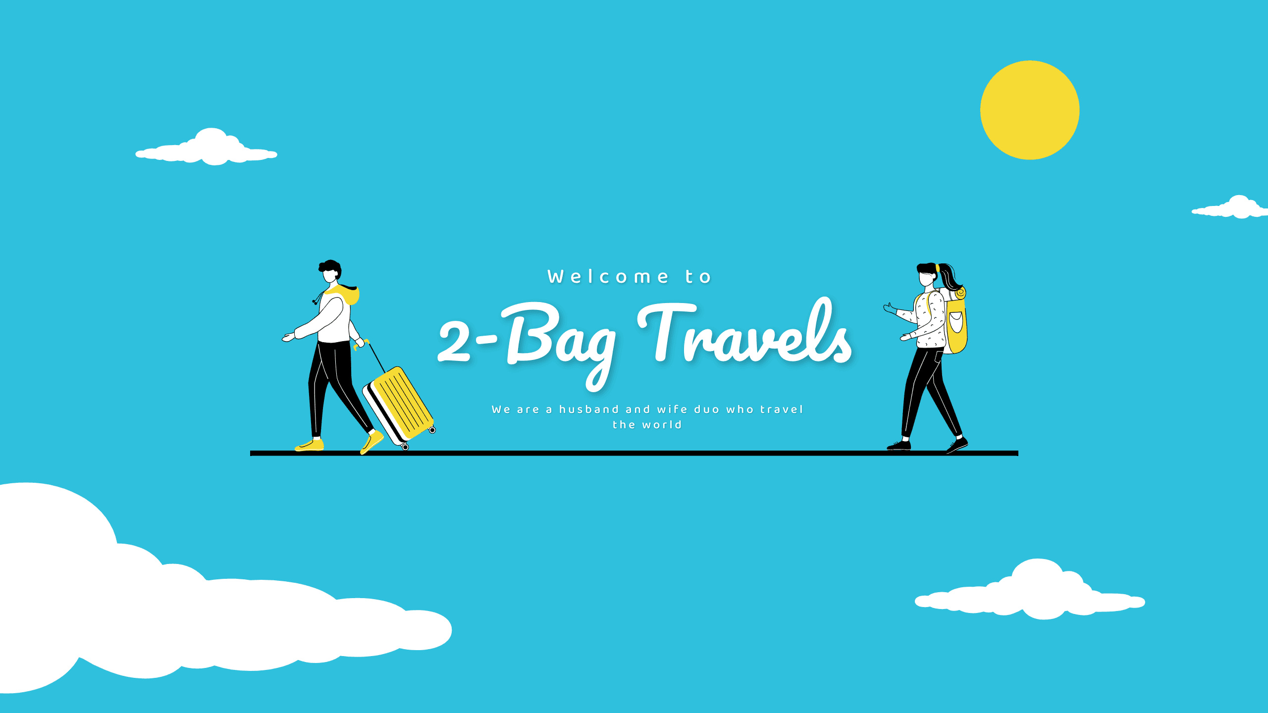 Suitcase and Backpack YouTube Channel Art 2560x1440