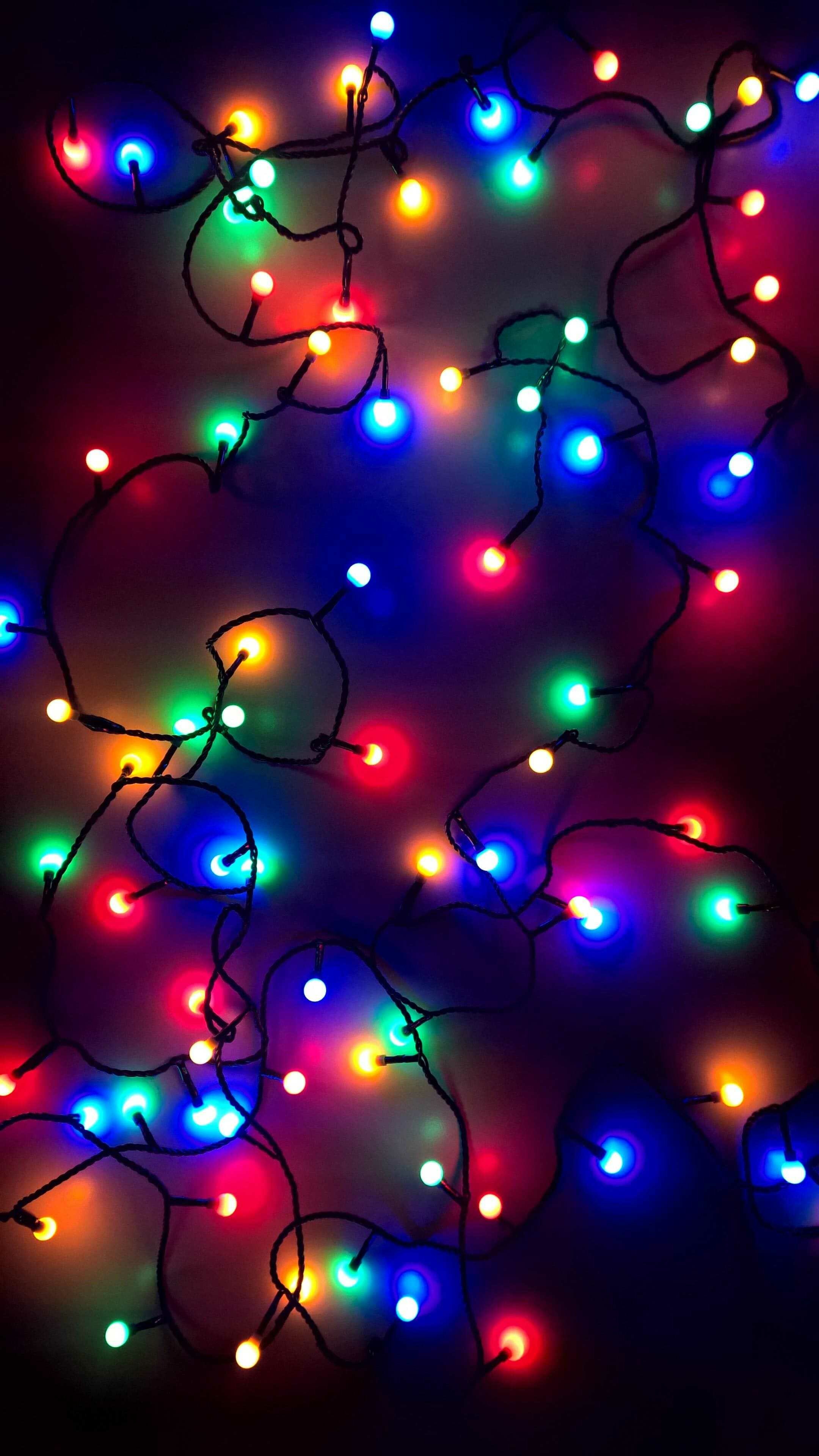 Christmas lights display, Festive wallpaper, Captivating lights, Holiday cheer, 2160x3840 4K Phone
