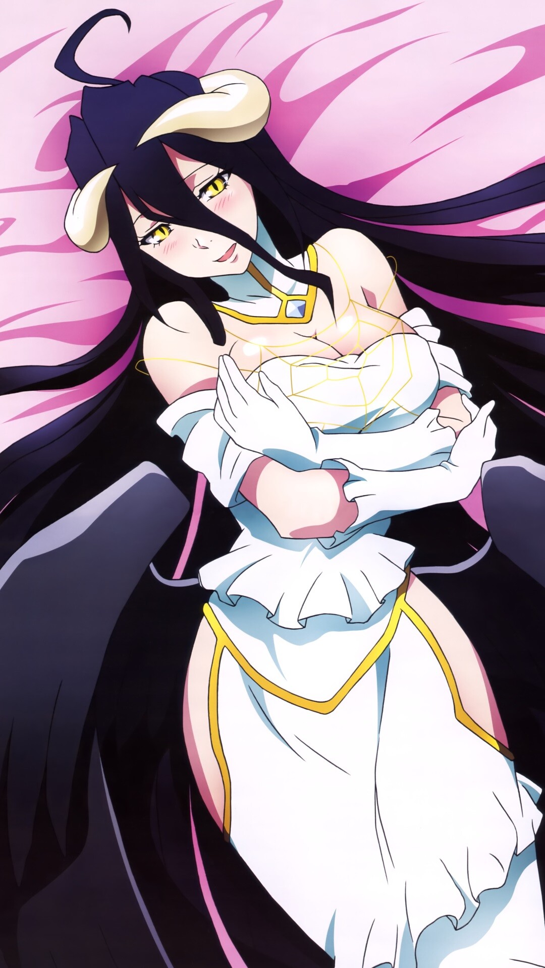 Overlord, Albedo, HTC One wallpaper, Kawaii mobile, 1080x1920 Full HD Phone