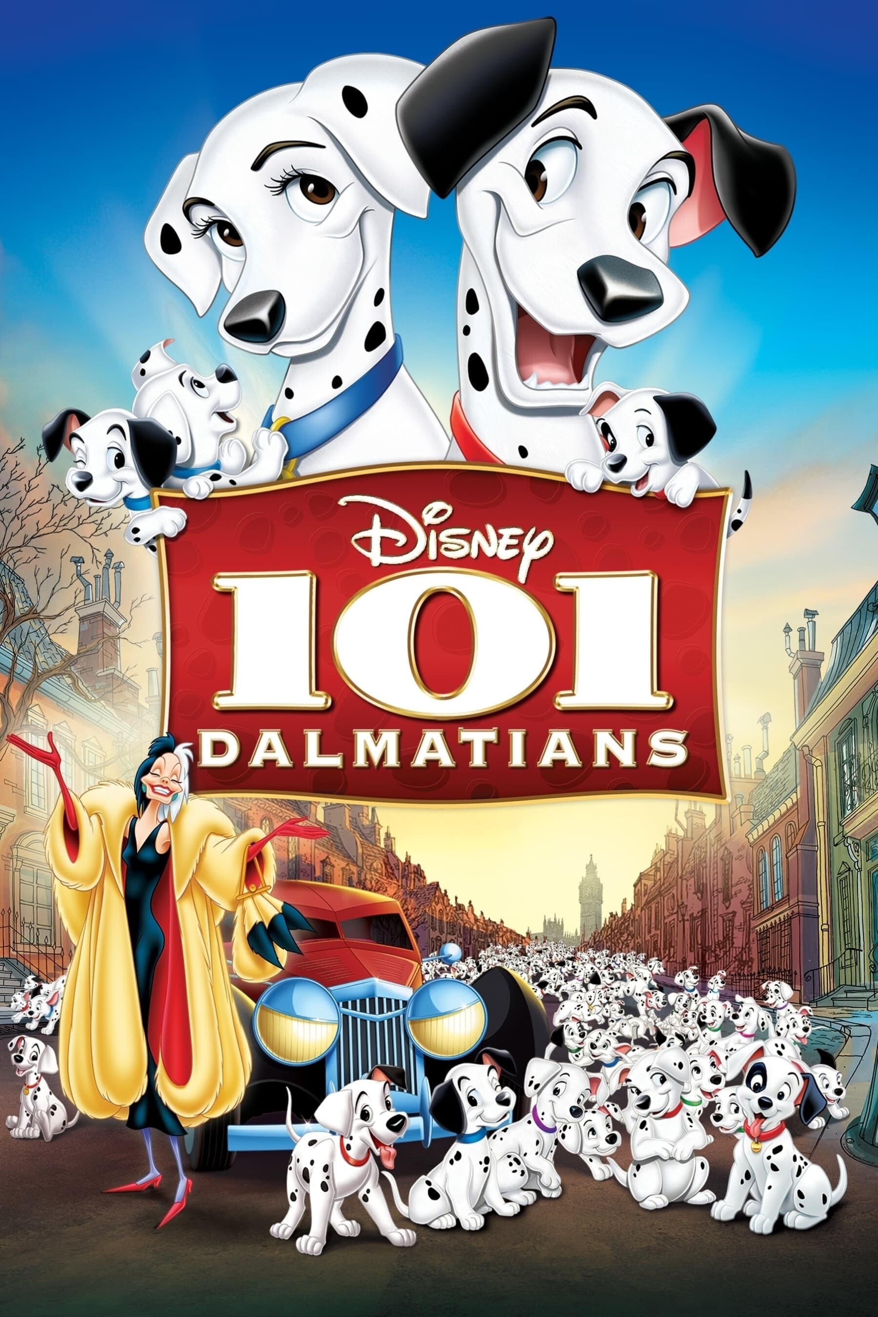 One Hundred and One Dalmatians, Animation, Posters, Classic movie, 1800x2700 HD Phone