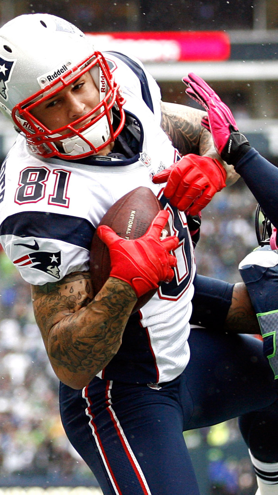 Aaron Hernandez, New England Patriots Wallpaper, 1080x1920 Full HD Phone