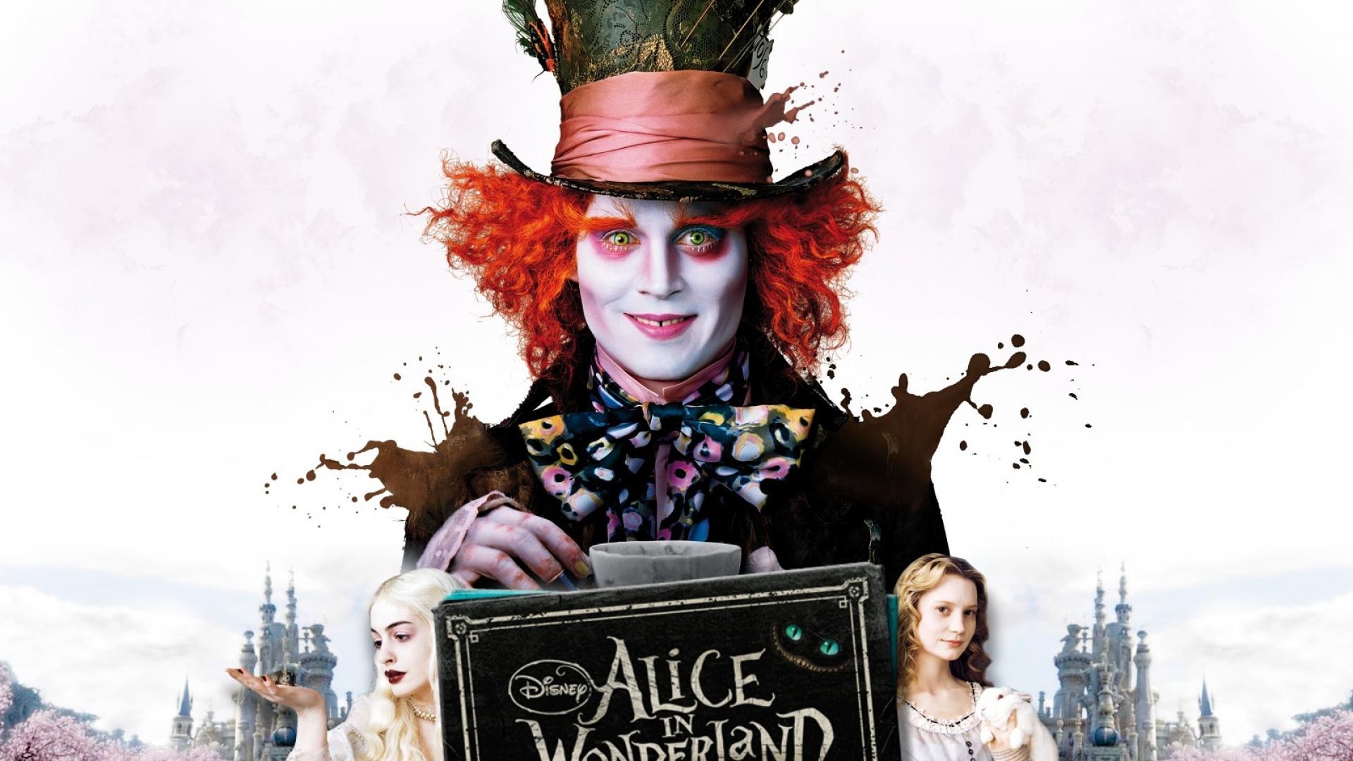 Wonderland, Mad Hatter, Mia Wasikowska, Wallpaper, 1920x1080 Full HD Desktop