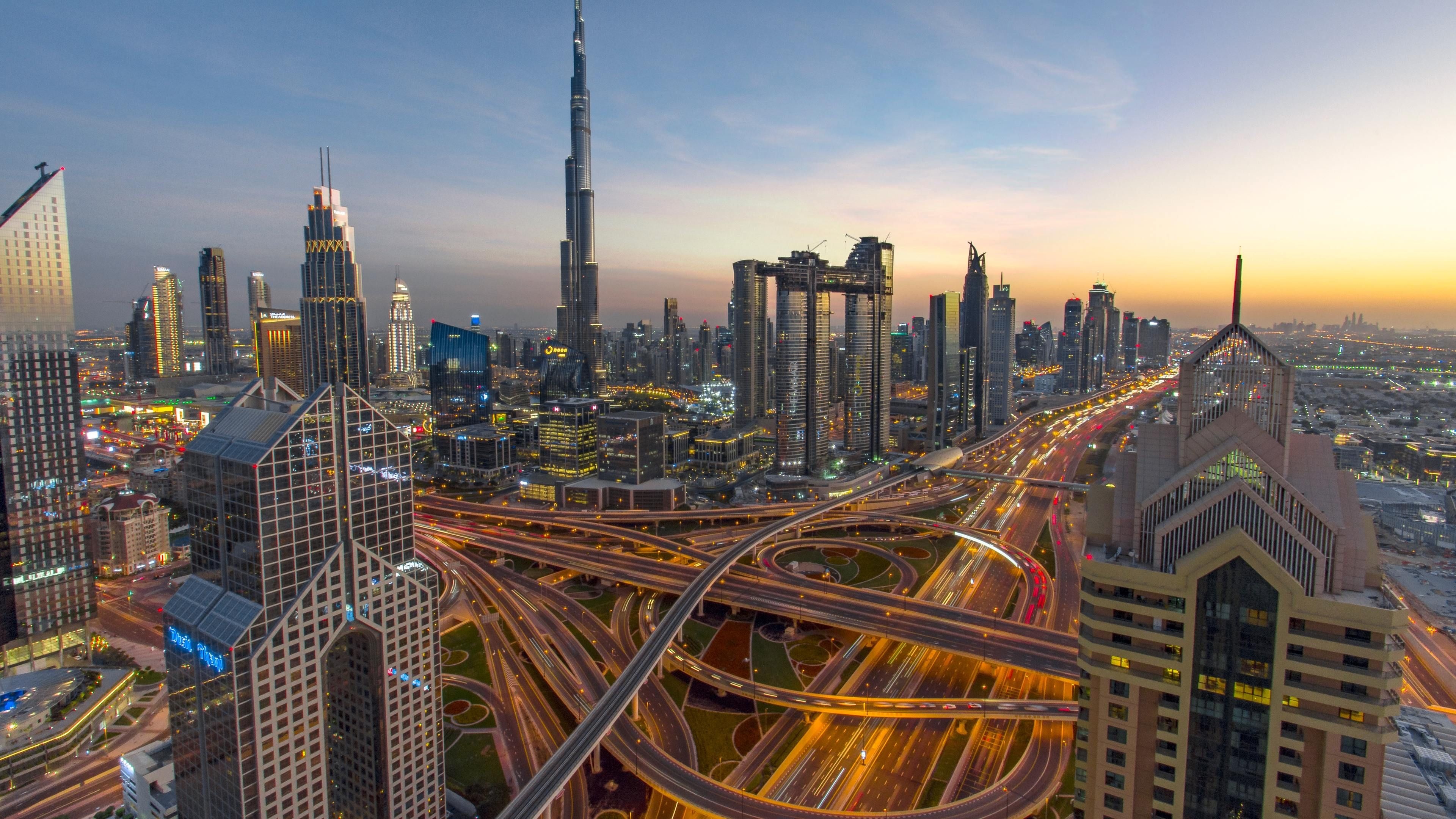 Sheikh Zayed Road, Dubai Wallpaper, 3840x2160 4K Desktop