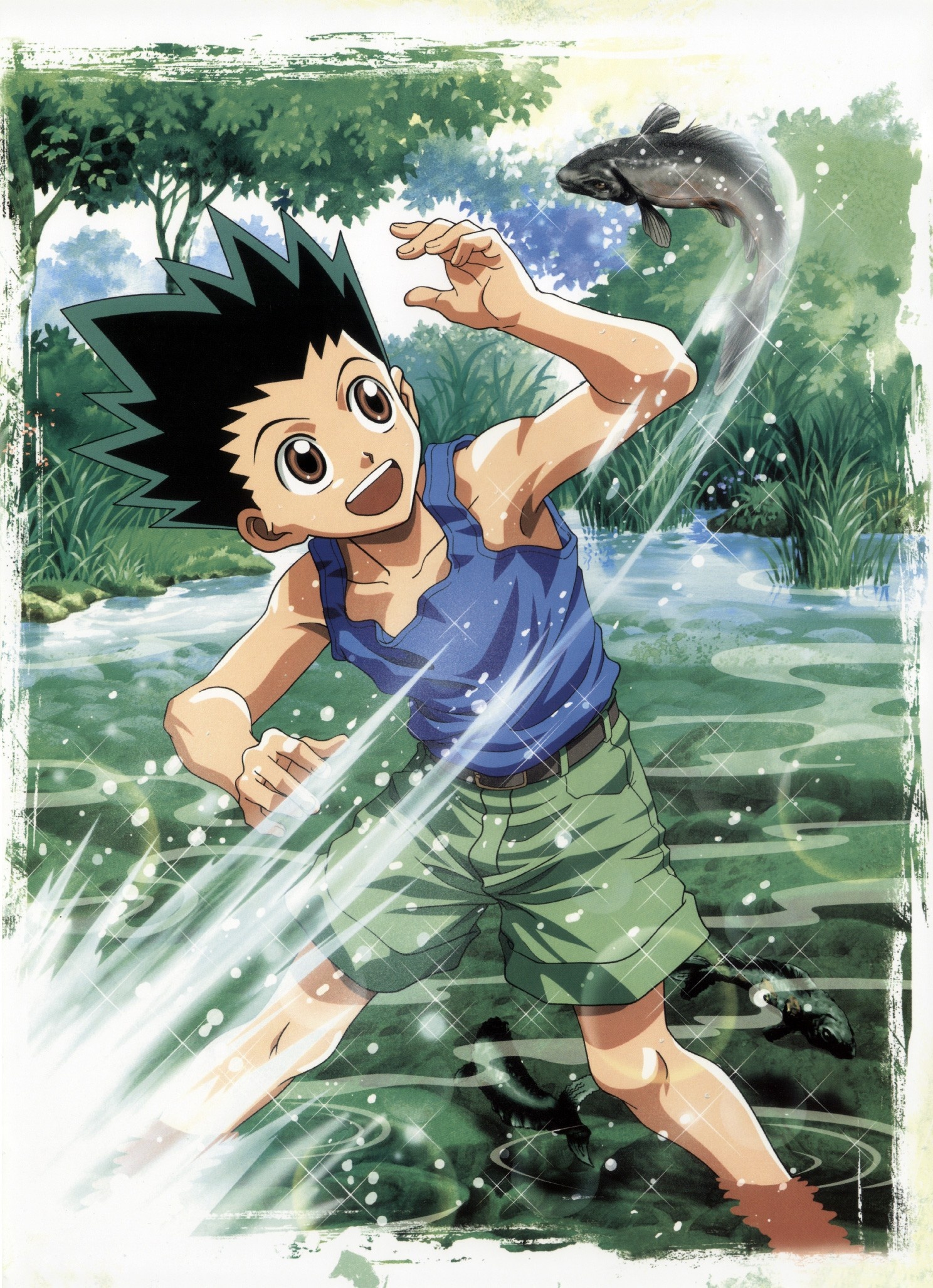 Gon Freecss, Hunter x Hunter, Zerochan anime image board, Anime protagonist, 1490x2060 HD Phone