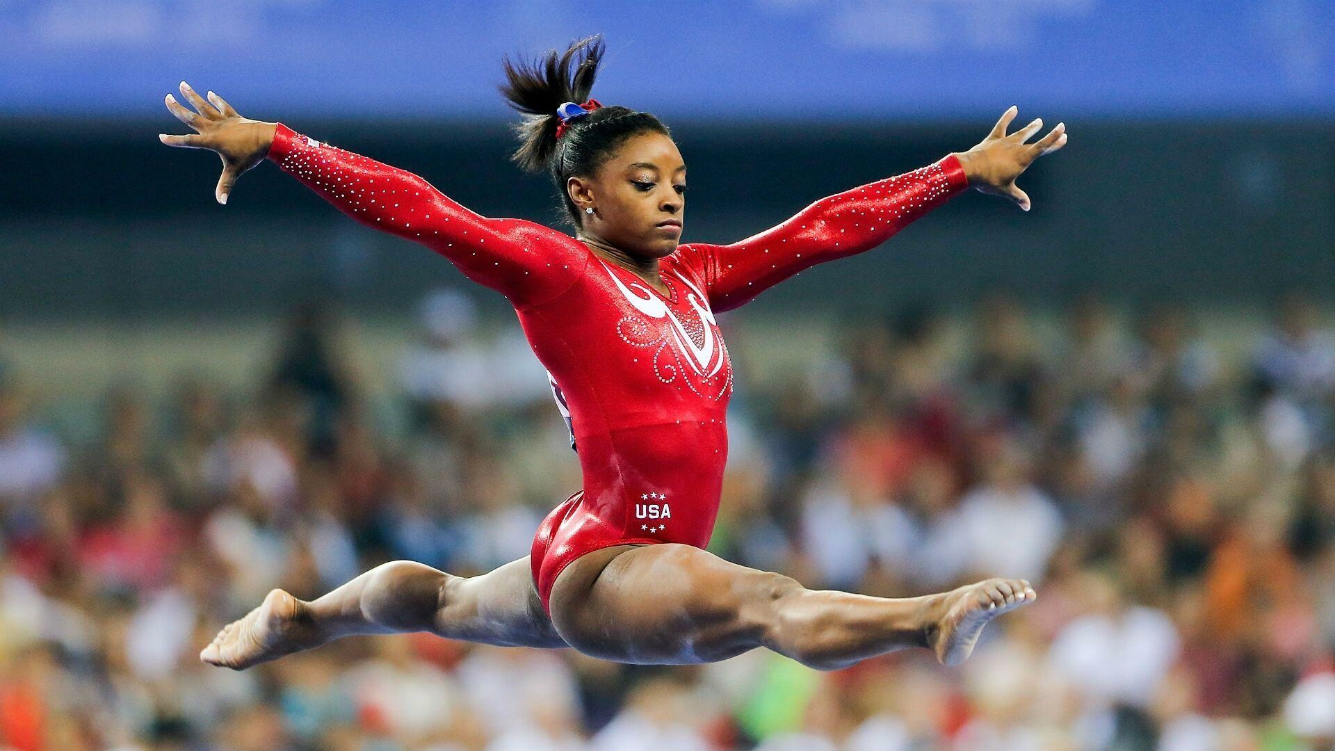 Simone Biles, Olympic gymnast, Stunning wallpapers, Inspiring backgrounds, 1920x1080 Full HD Desktop