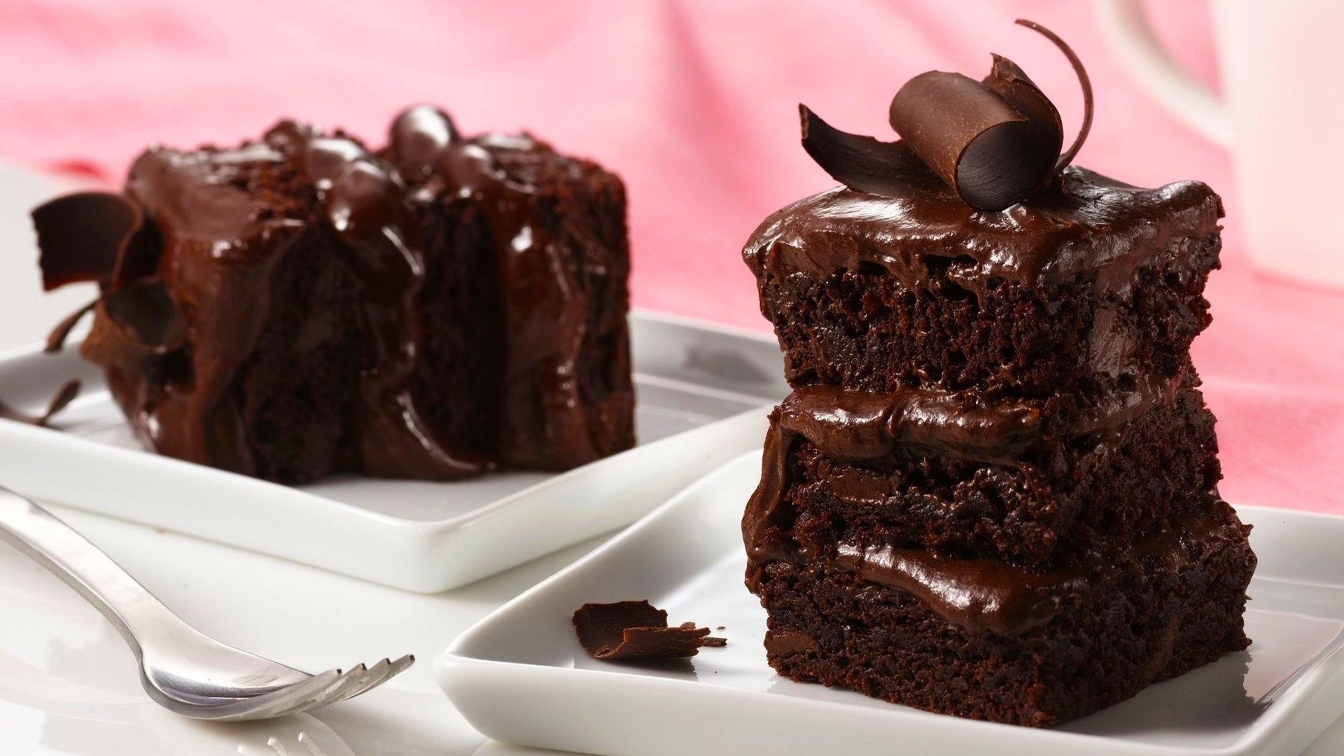 Cute brownie wallpapers, Sweet indulgence, Tempting treats, Adorable dessert visuals, 1920x1080 Full HD Desktop