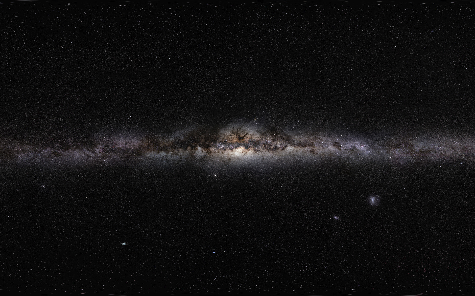 Milky Way, panorama eso, 1920x1200 HD Desktop