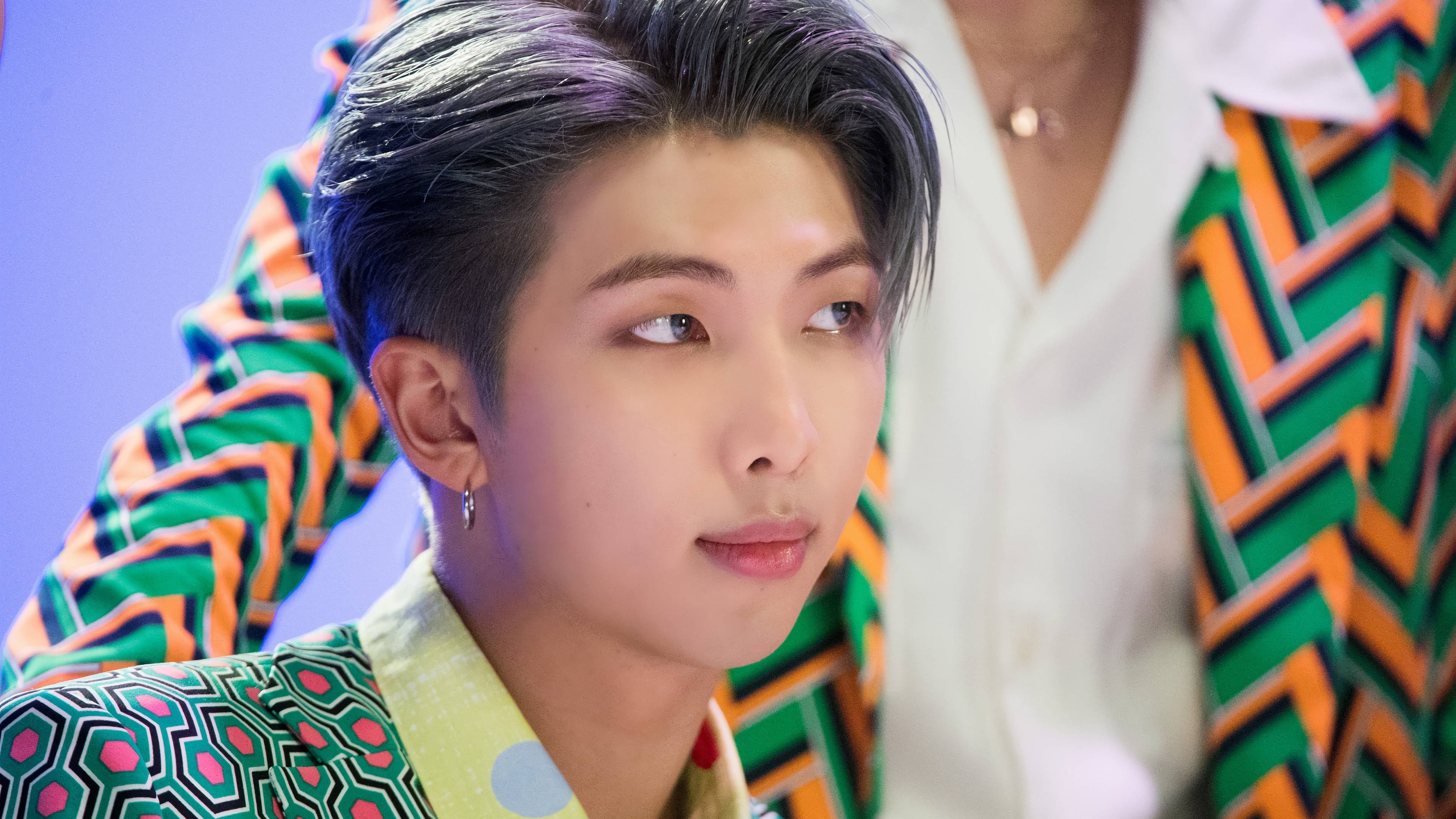 Kim Namjoon laptop wallpapers, Trendy backgrounds, BTS RM vibes, Musician's style, 3840x2160 4K Desktop