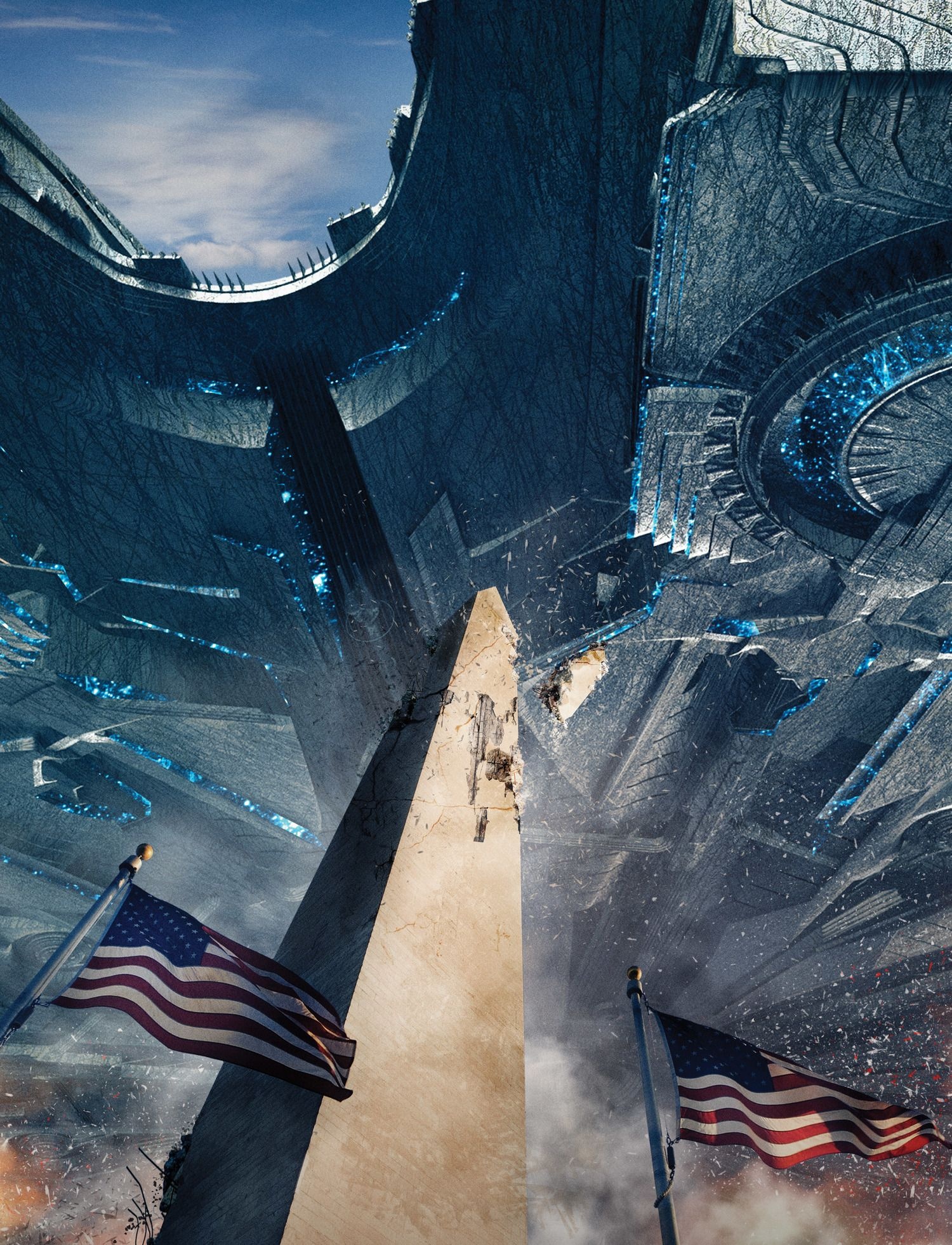 Independence Day Resurgence, Landmarks destroyed, Epic posters, Devastation, 1500x1970 HD Phone