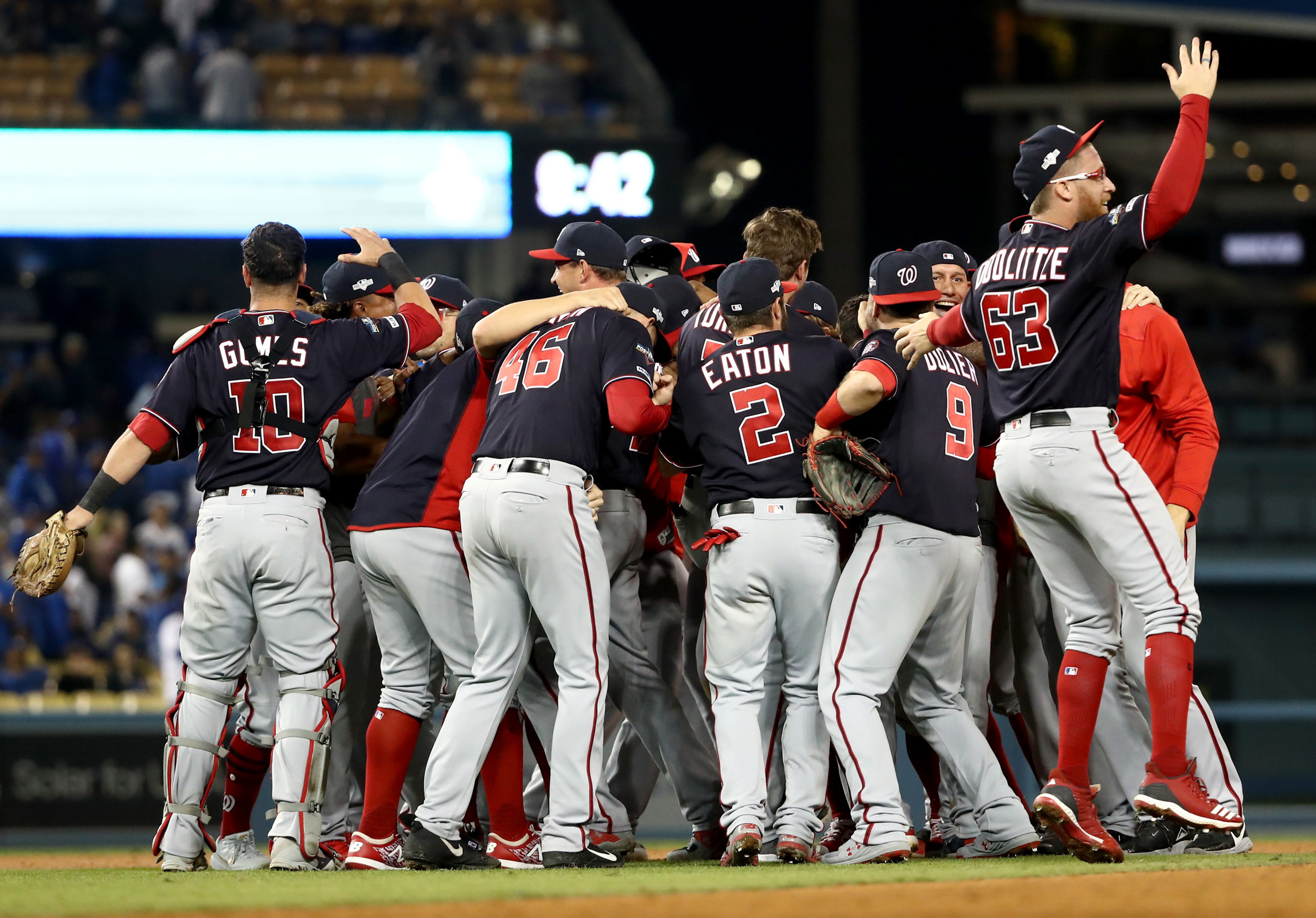 Washington Nationals, NLCS matchup, Exciting betting lines, Intense baseball action, 2500x1750 HD Desktop