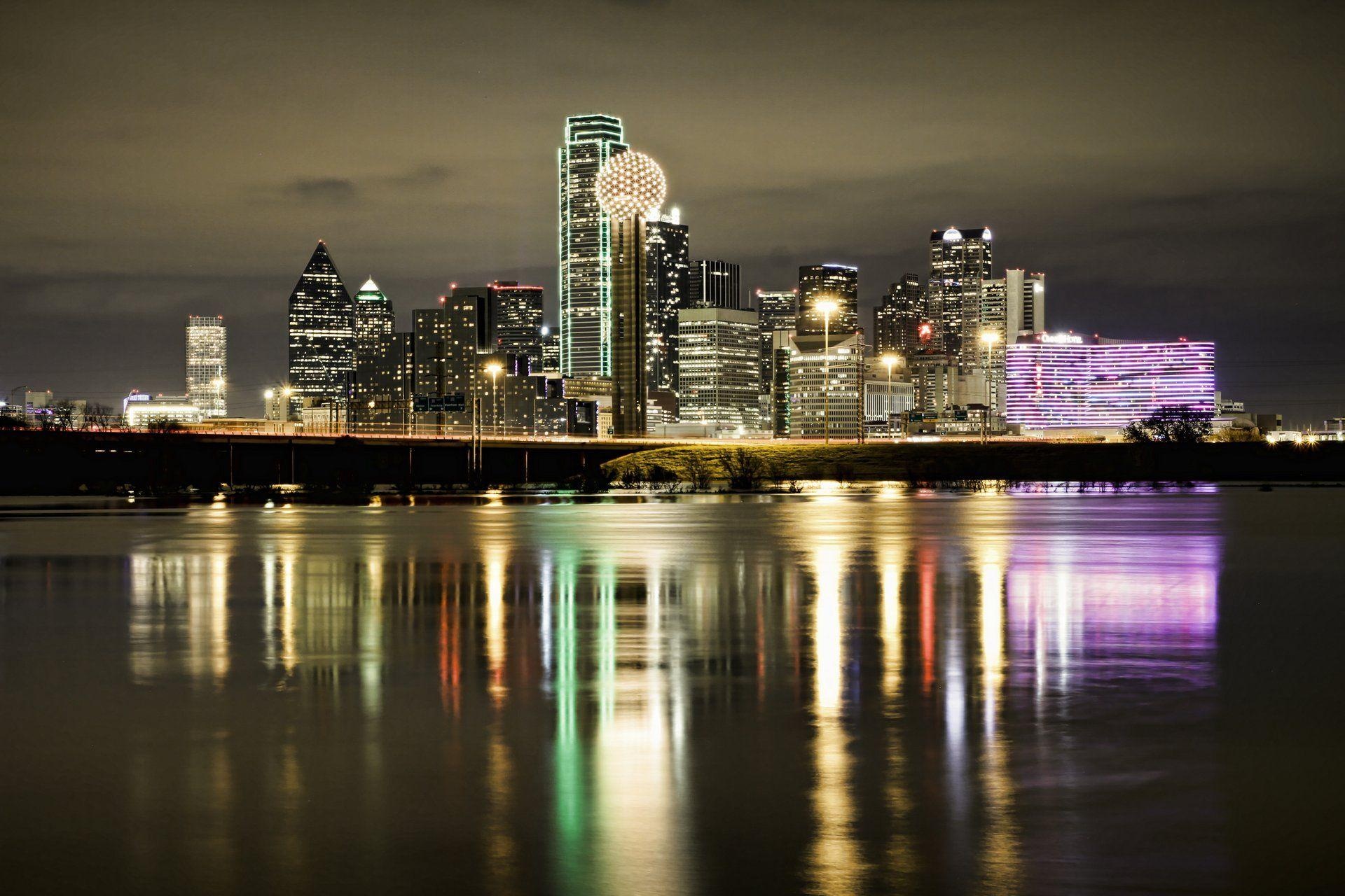 Dallas Skyline Wallpapers, Nighttime Charm, Cityscape Delight, 1920x1280 HD Desktop