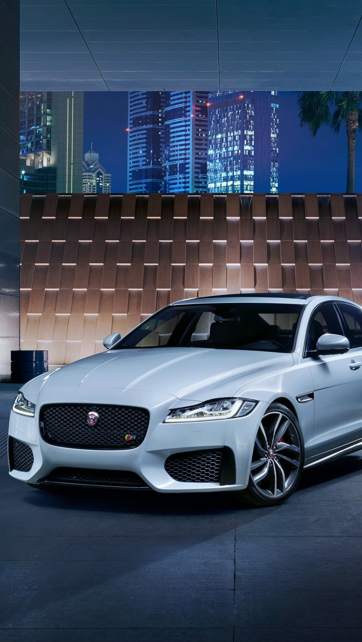 Jaguar XF, AWD white wallpaper, Luxury sedan, XF model, 1220x2160 HD Phone