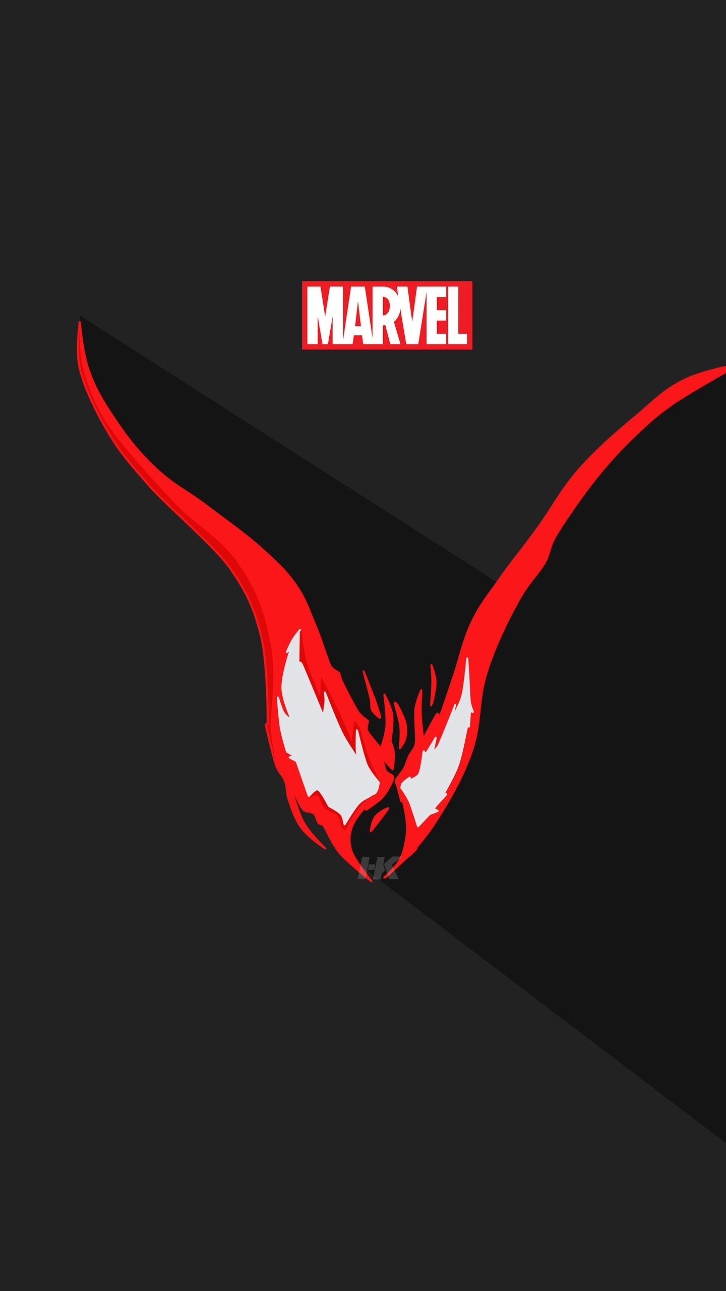 Marvel Minimalist, Venom Vector Minimalism, Samsung Galaxy S6s7, 1440x2560 HD Phone