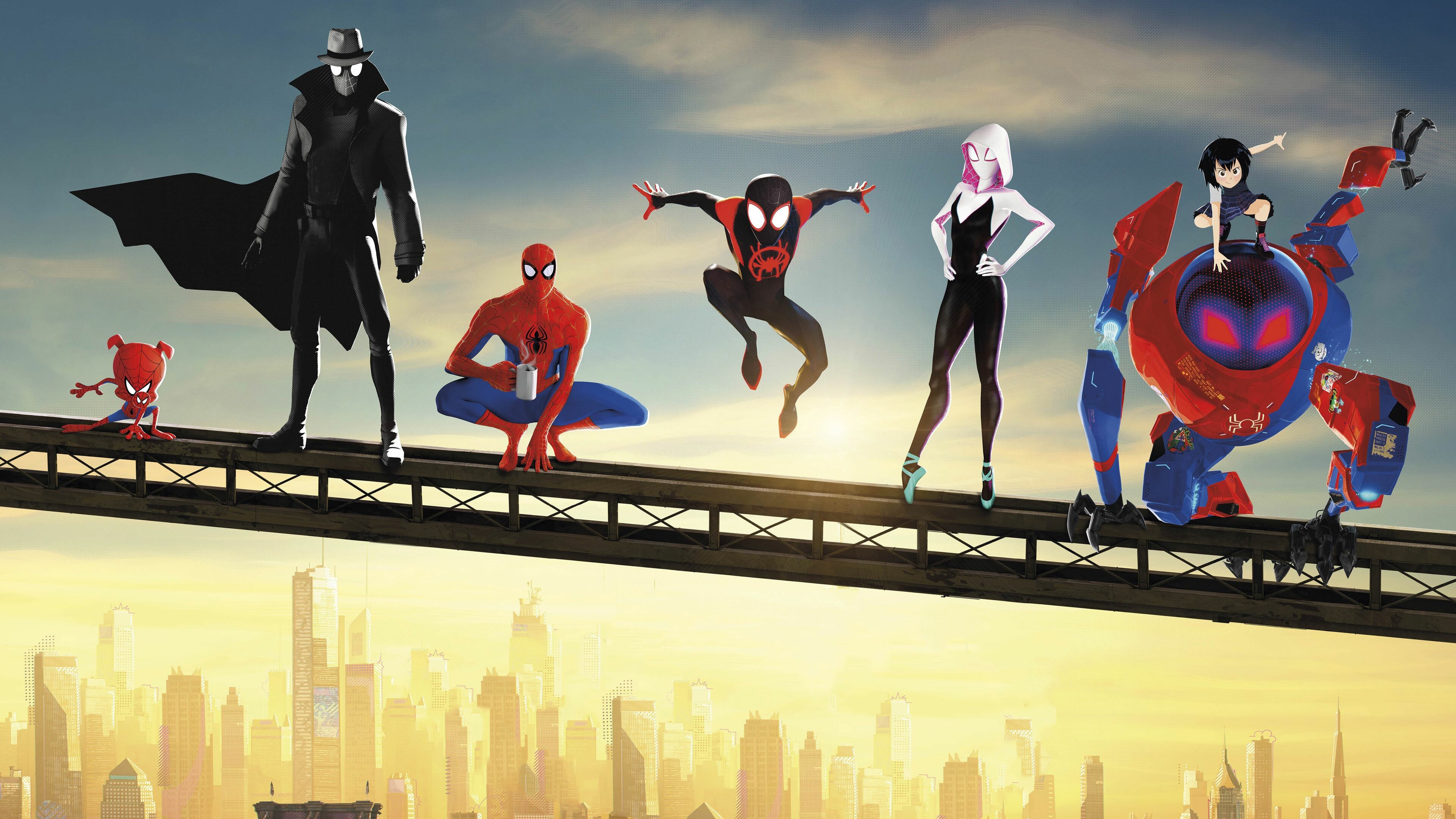 Spider-Man: Into the Spider-Verse, Movie poster, 3840x2160 4K Desktop