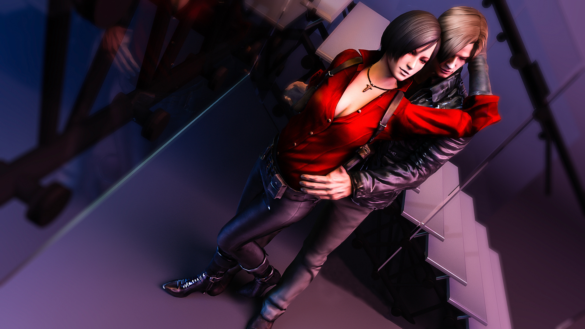 3D graphics, Resident Evil, Leon S. Kennedy, Intense gaming, 1920x1080 Full HD Desktop