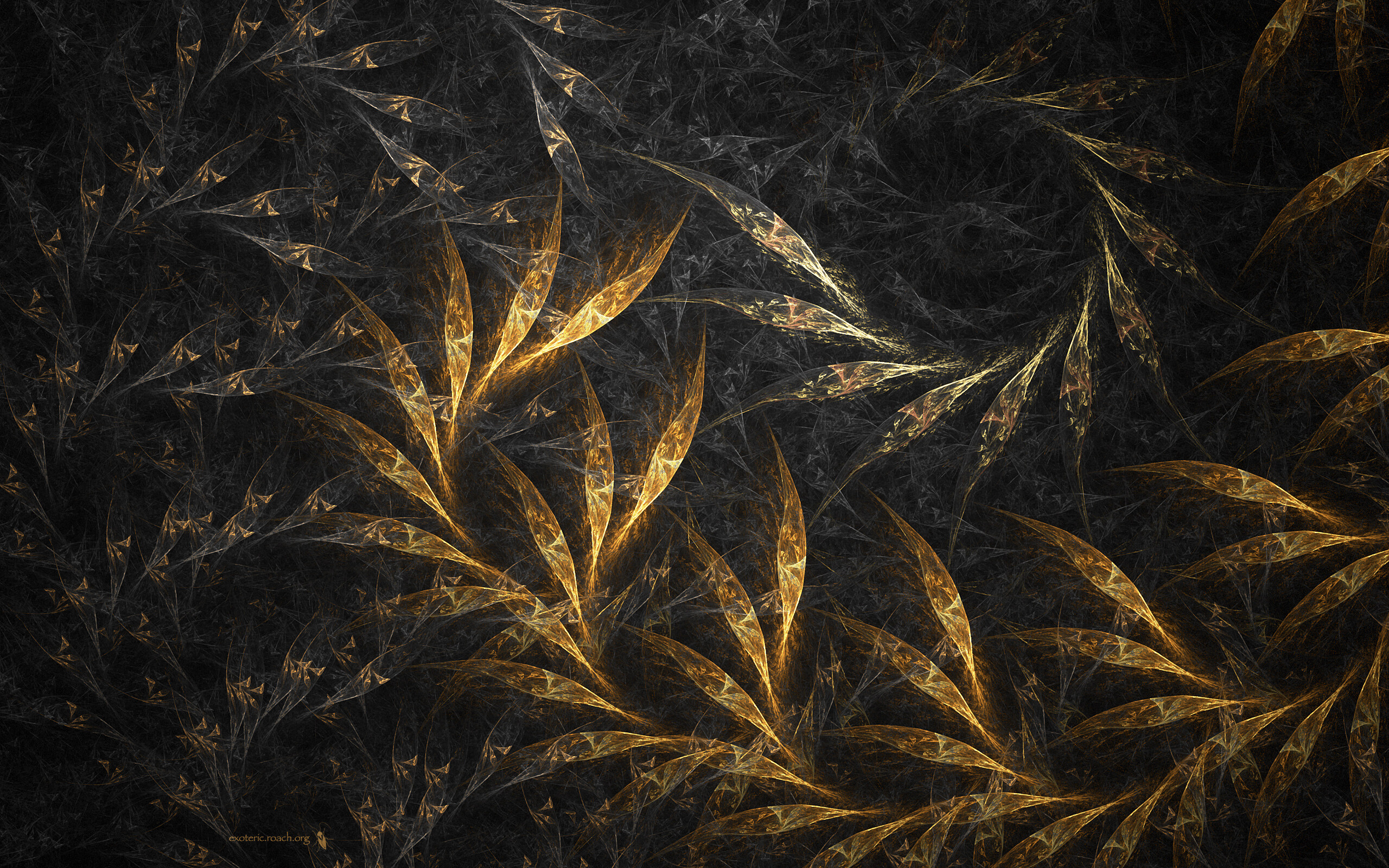 Gold Leaf, Abstract cool wallpaper, 2560x1600 HD Desktop