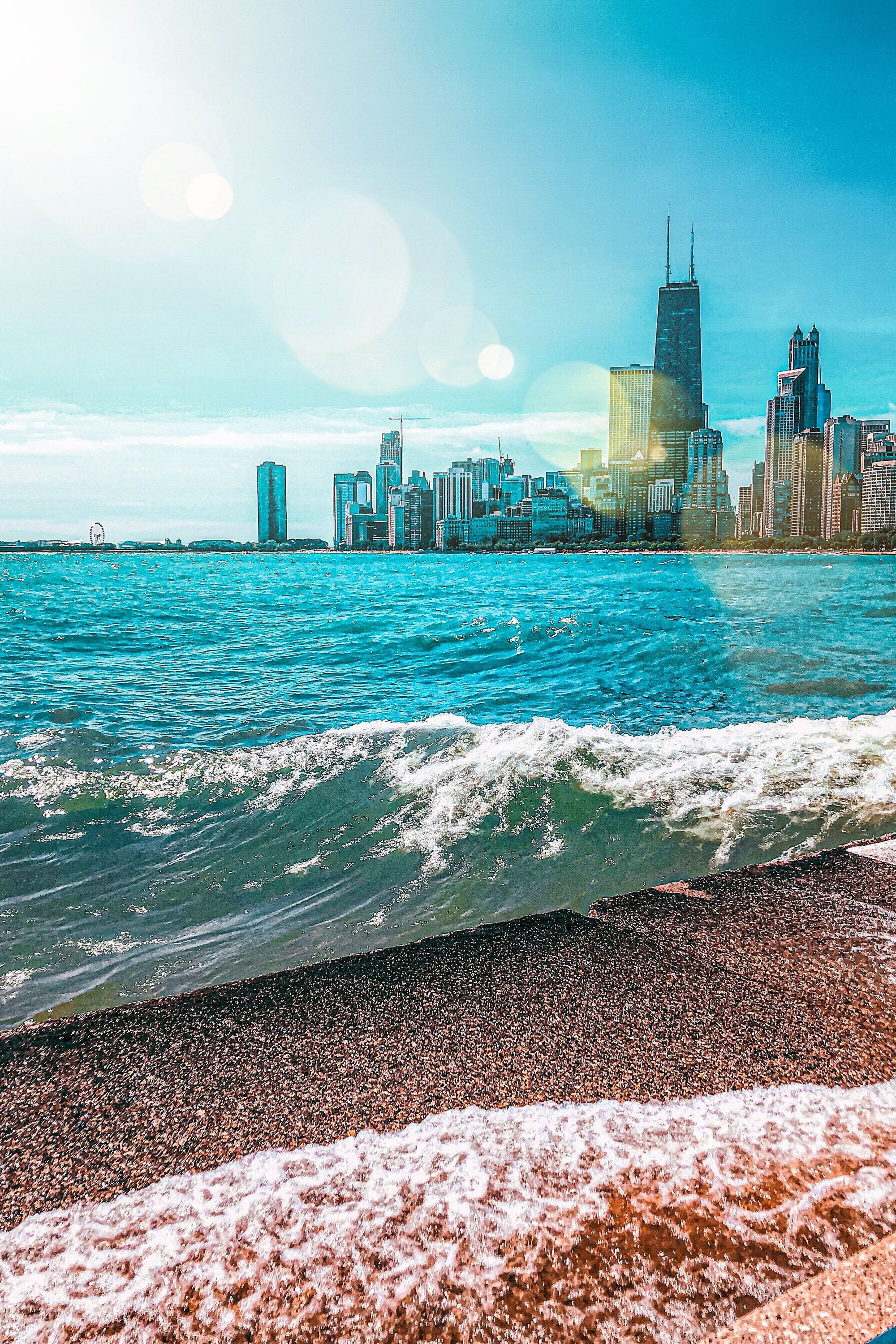 Lake Michigan, Chicago, Midwest beauty, Lakefront view, 2000x3000 HD Phone