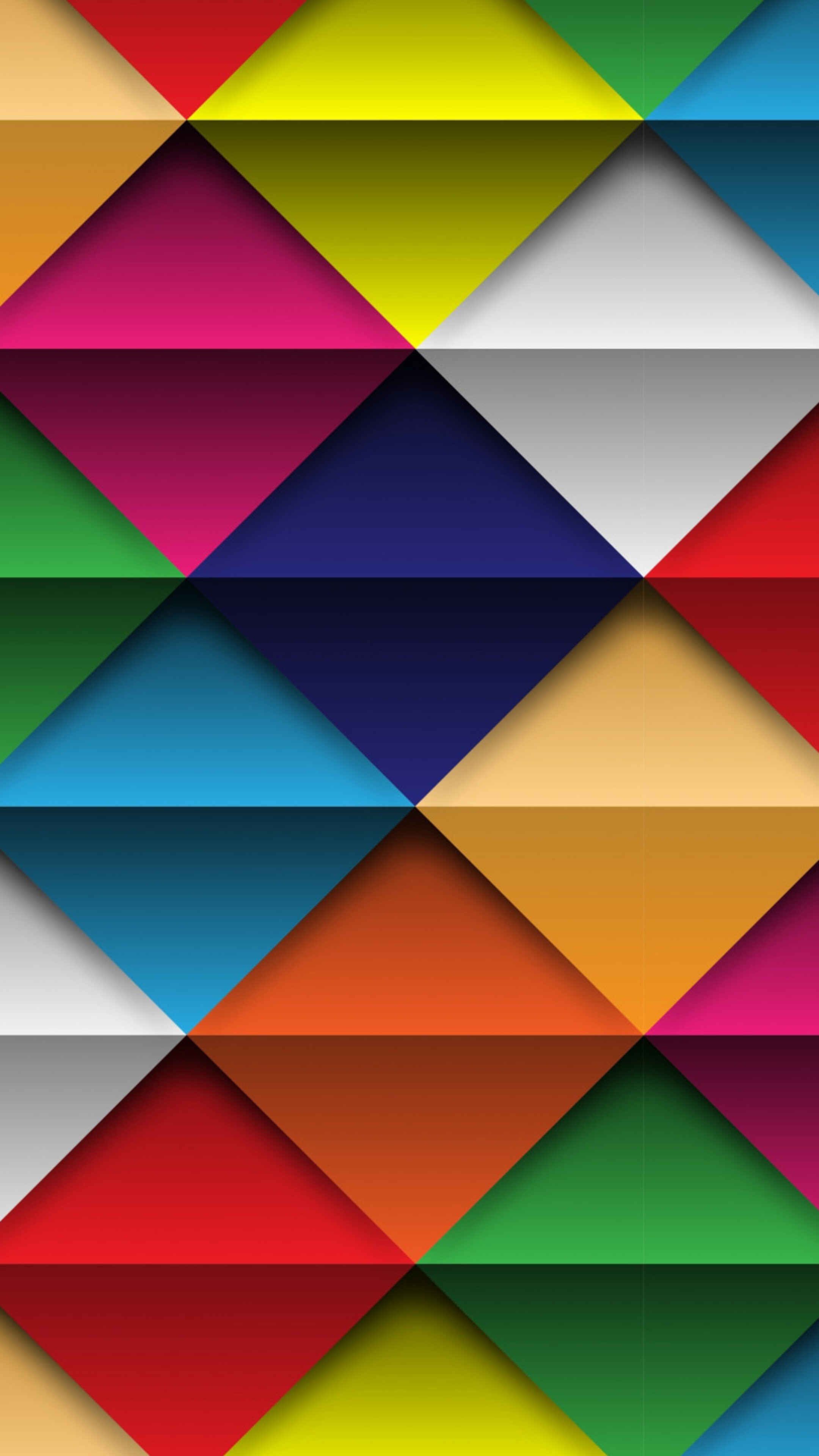 Triangle shapes, Abstract and colorful, Graphic vibrancy, Contemporary style, 2160x3840 4K Phone