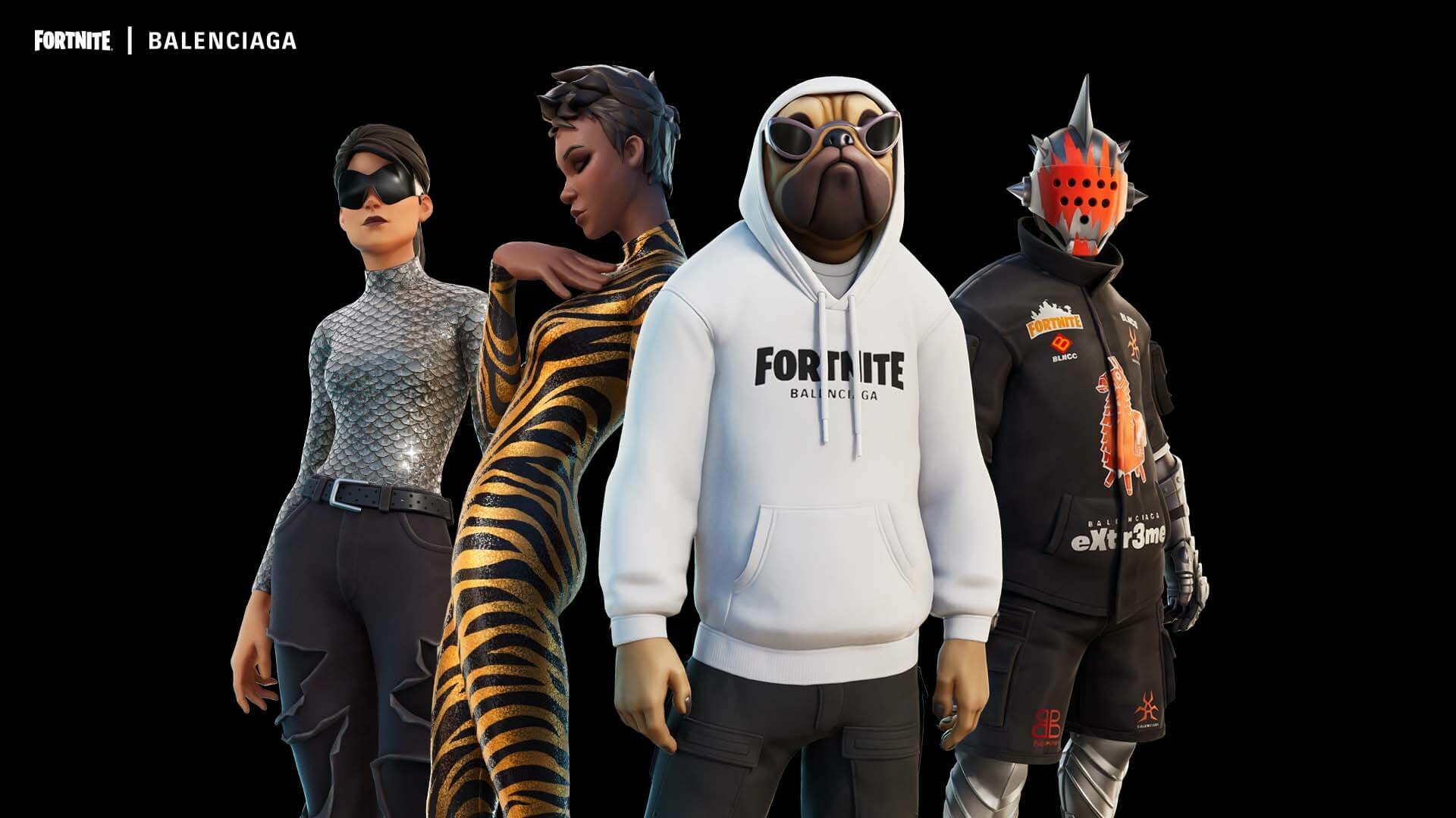 Digital fashion, Balenciaga in Fortnite, High-tech attire, Virtual drops, 1920x1080 Full HD Desktop