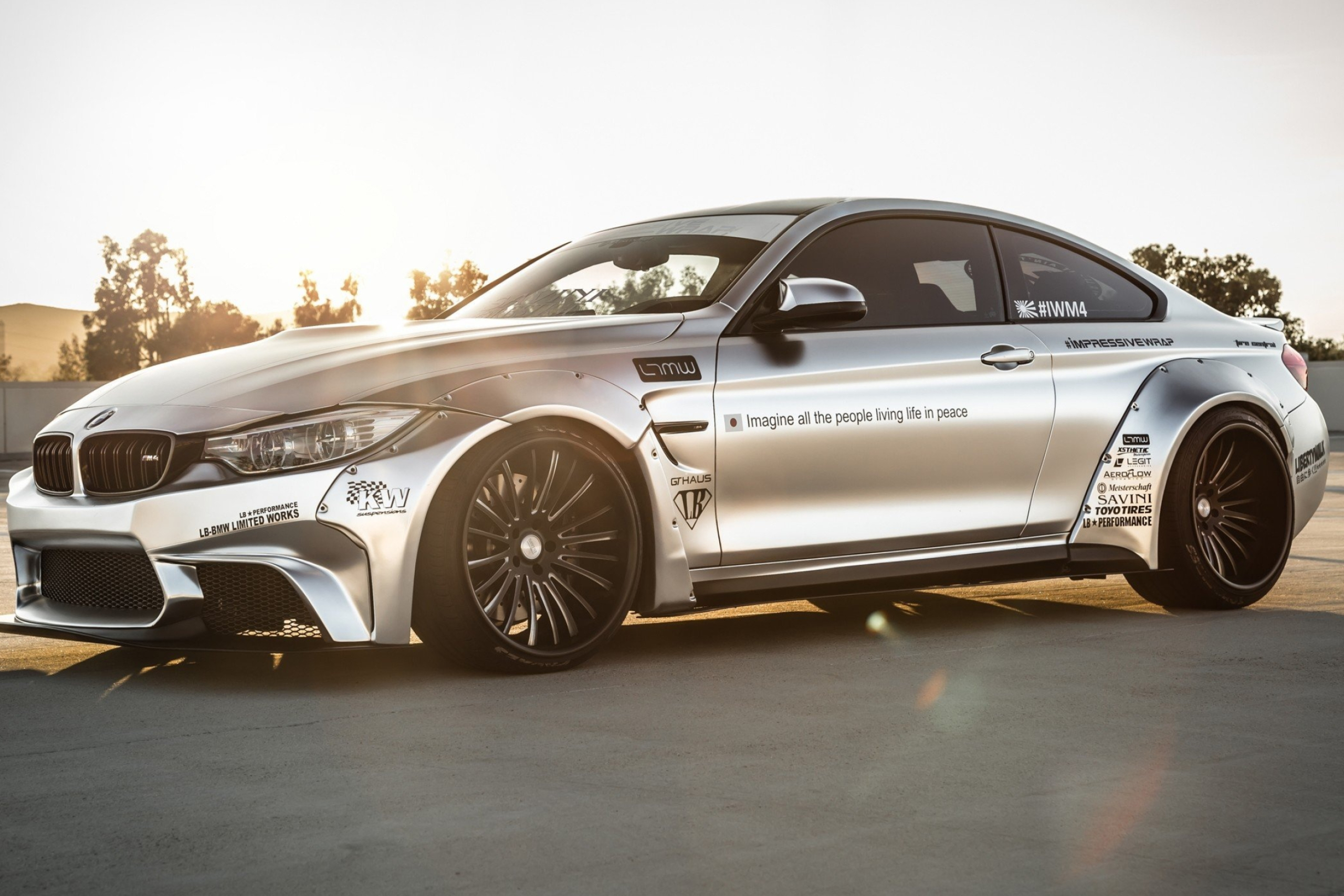 BMW M4 Coupe, LB performance, Low, Wallbase, 2560x1710 HD Desktop