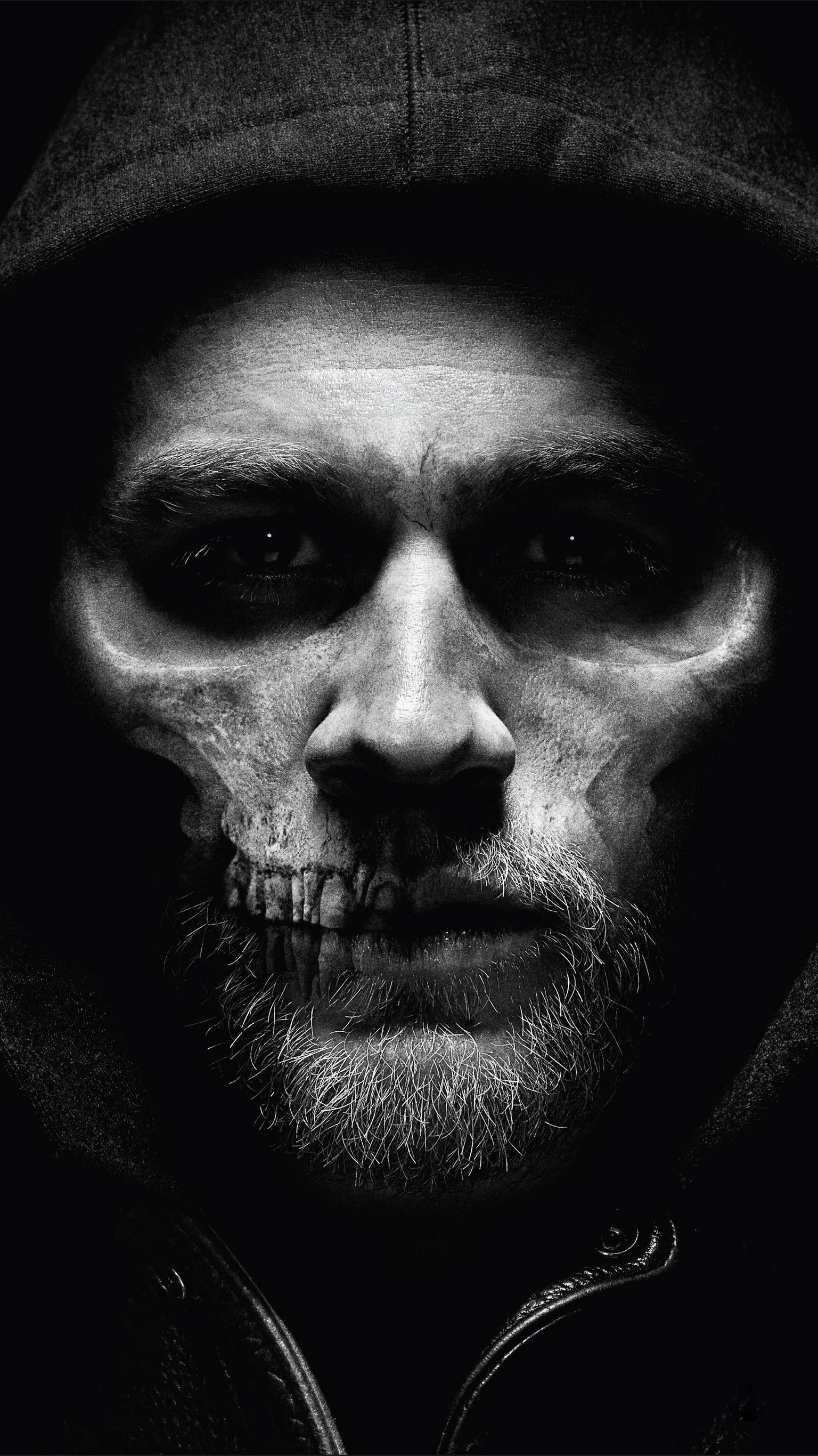 Jax Teller, Sons of Anarchy, Grim Reaper skull morph, HD Phone wallpaper