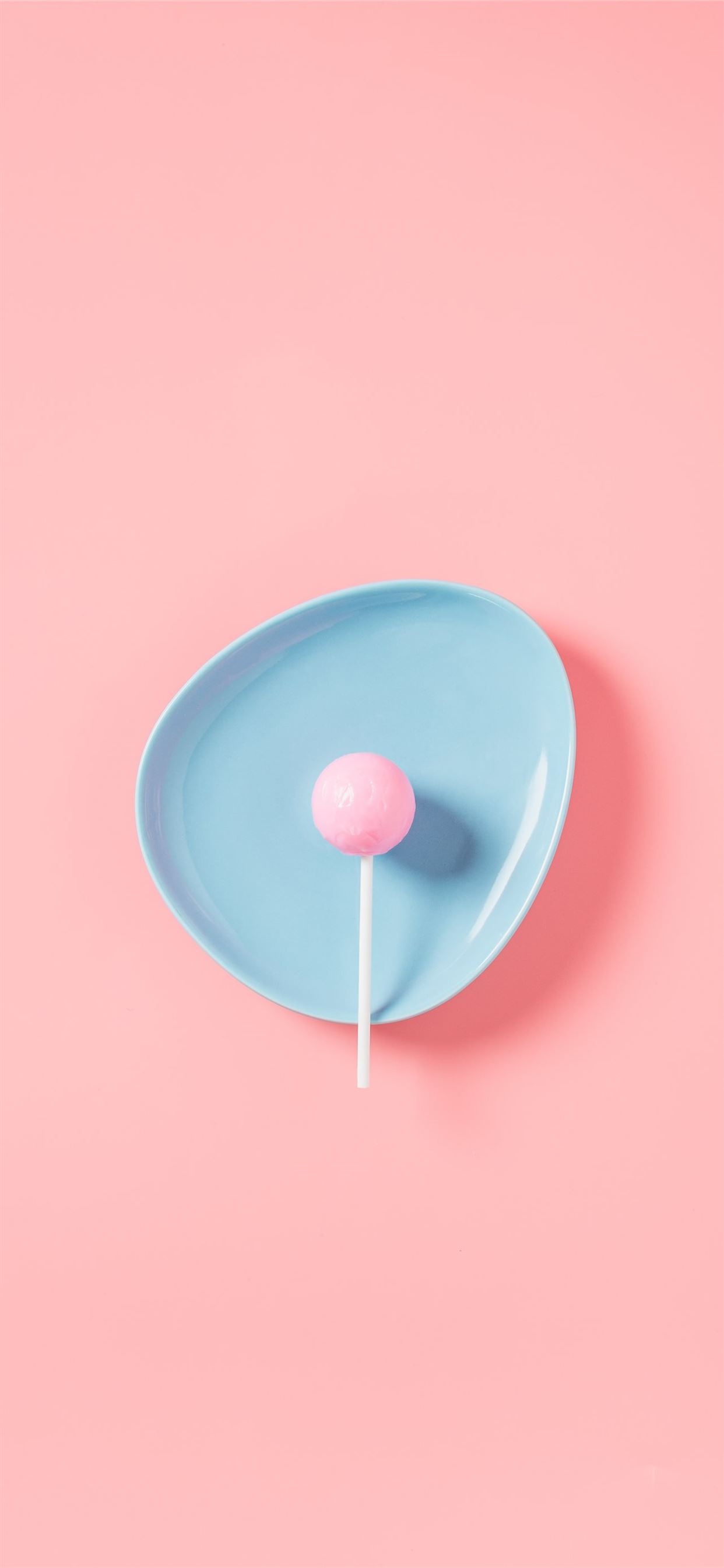 Blue lollipop plate, iPhone 11 wallpapers, 1250x2690 HD Phone