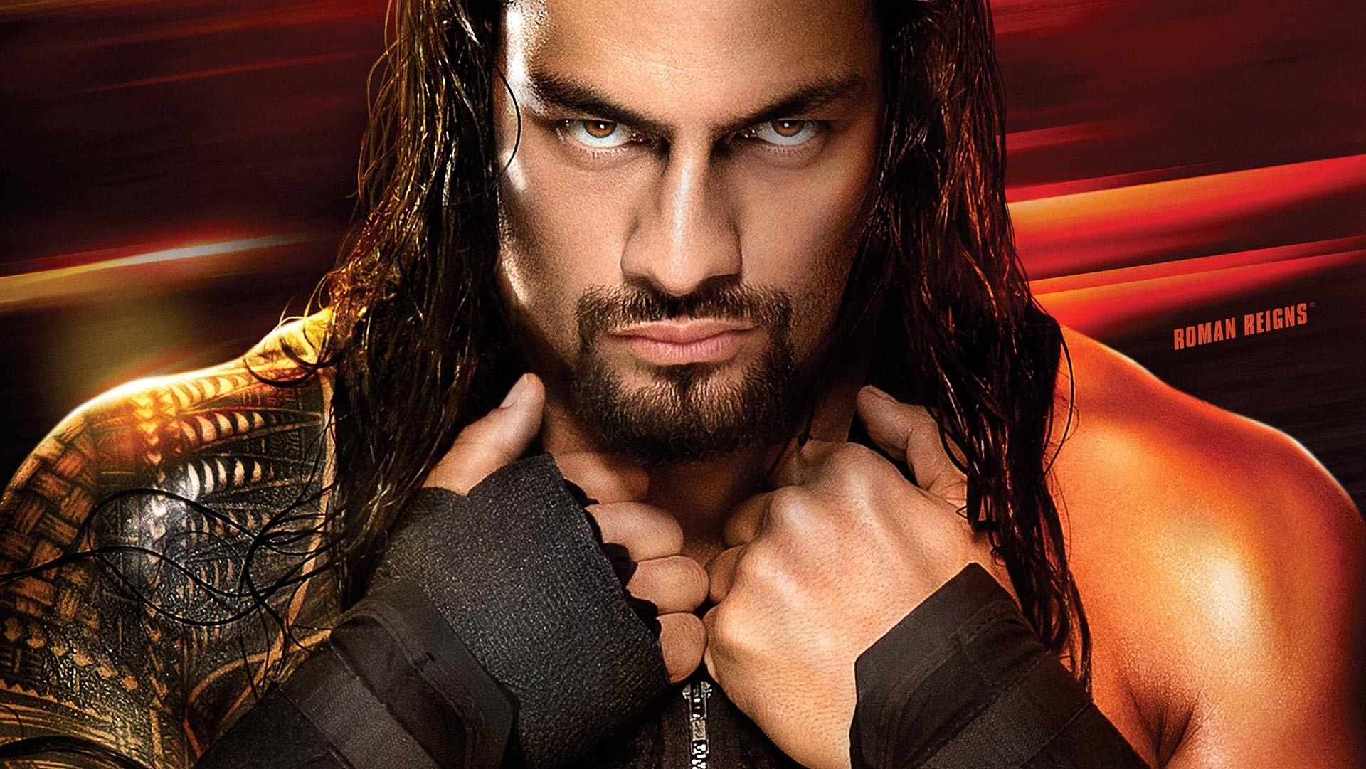 Roman Reigns, Samoan tribal tattoo, ROMAN REIGNS text, HD Desktop wallpaper
