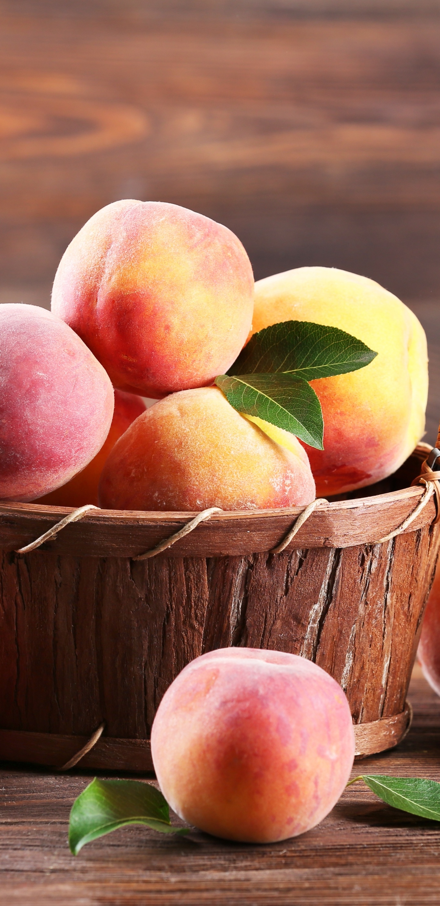 Delectable peach food, Savory flavors, Gastronomic pleasure, Fruity goodness, 1440x2960 HD Phone