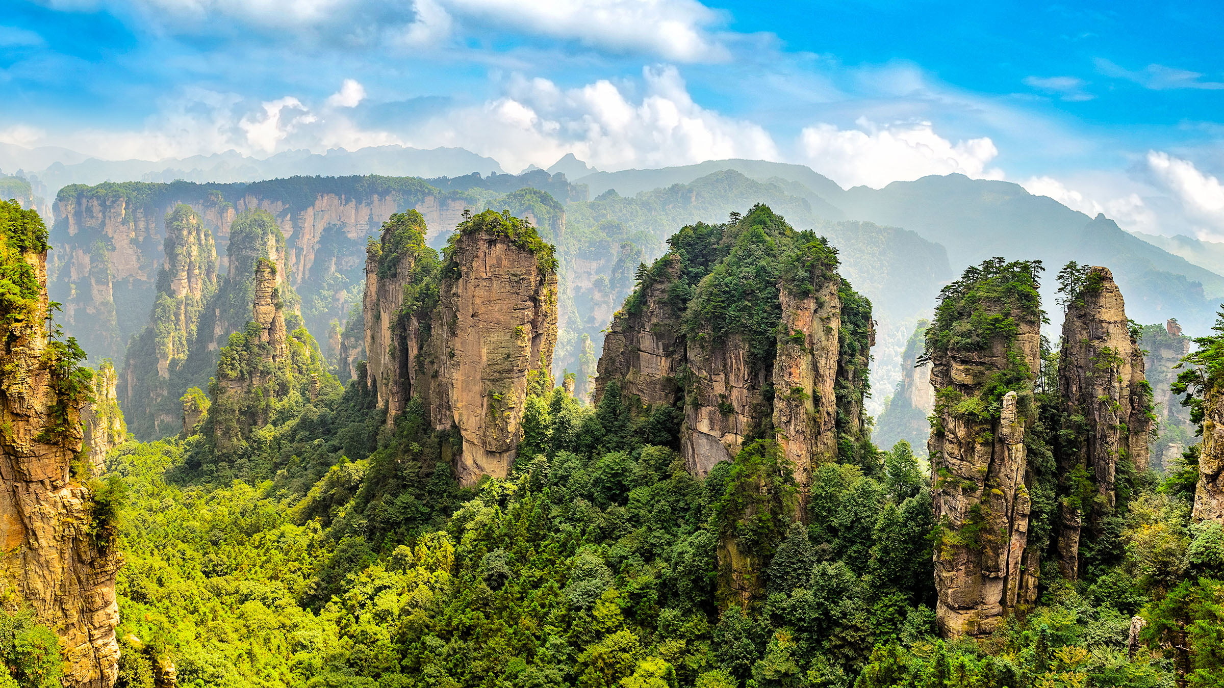 Zhangjiajie Travels, Stunning views, Zhangjiajie China, Amazing, 2400x1350 HD Desktop