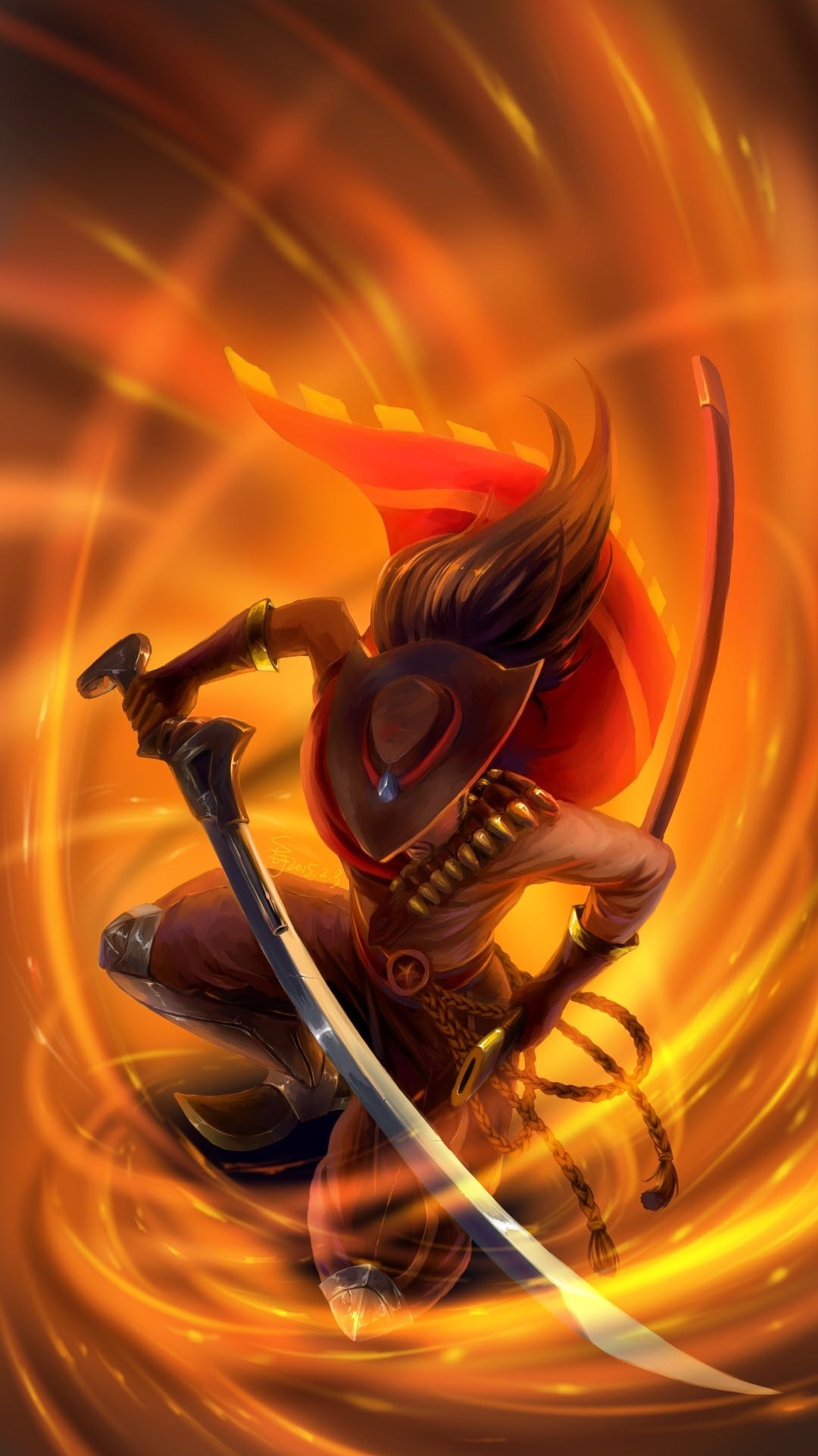 Sword, High Noon Yasuo Wallpaper, 1080x1920 Full HD Phone