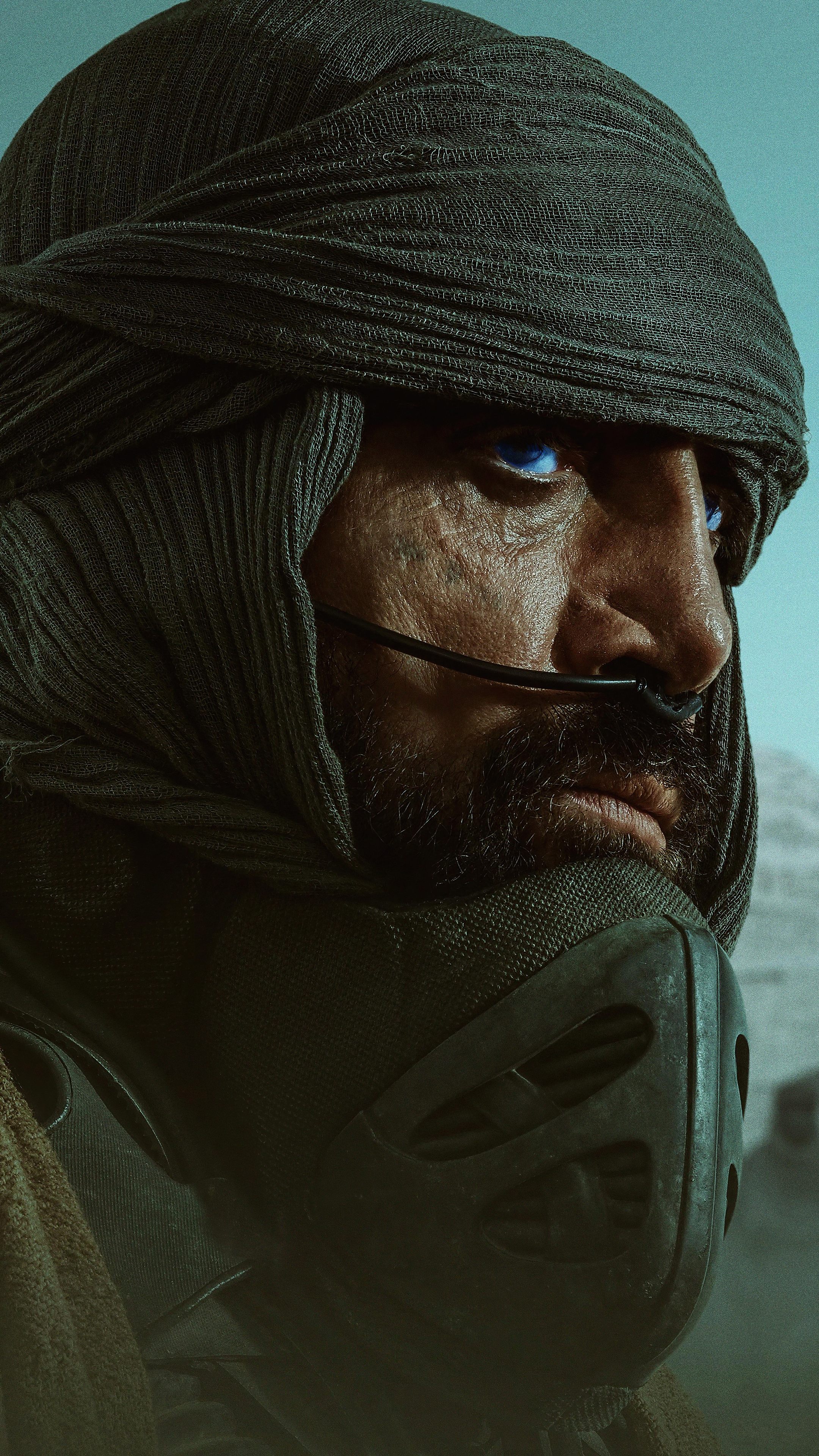 Stilgar, Javier Bardem, Dune movie, Sony Xperia, 2160x3840 4K Phone