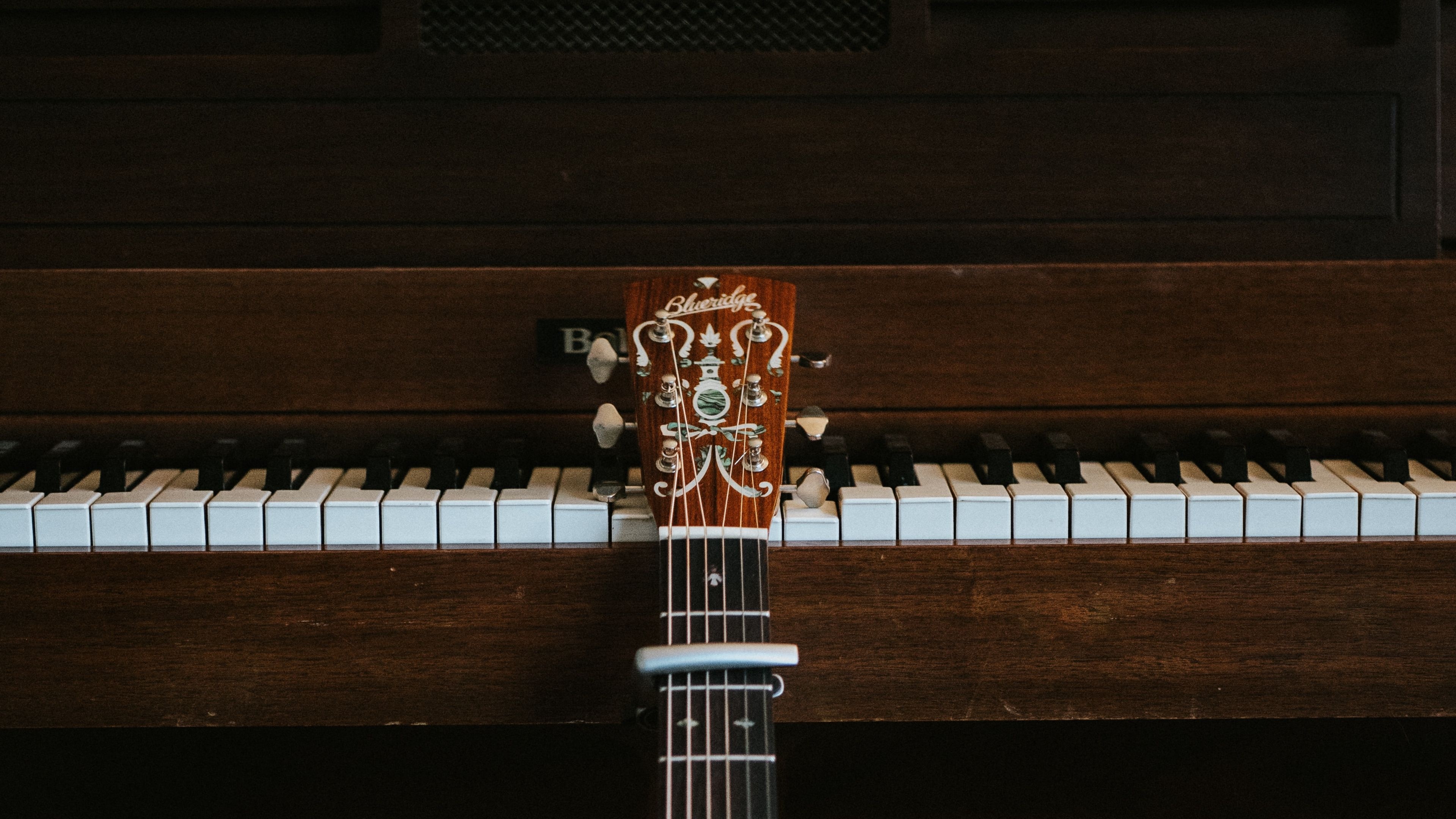 Grand Piano, Harmony of strings, Melodies unite, Musical fusion, 3840x2160 4K Desktop