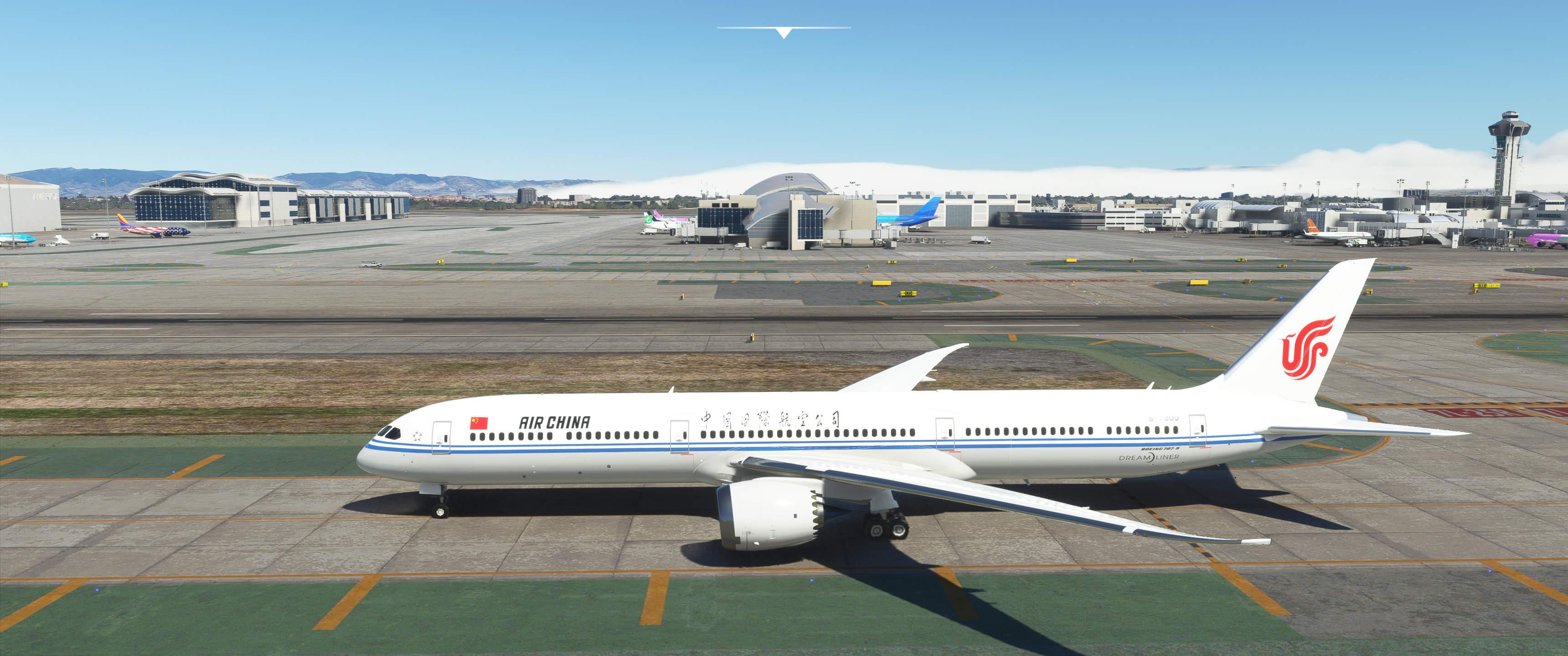 Air China, Long haul flight, PEK LAX, 787, 3440x1440 Dual Screen Desktop