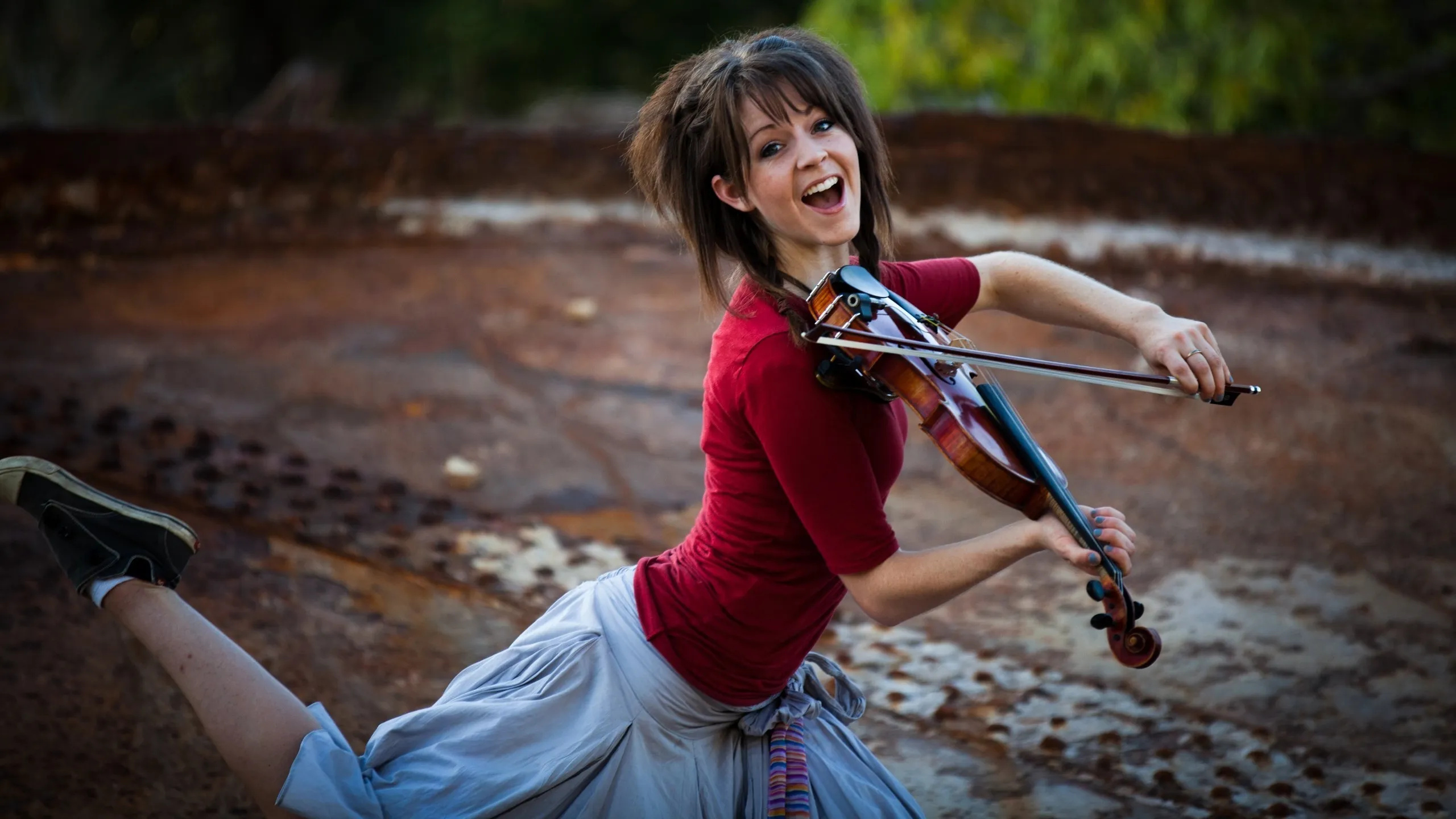 Lindsey Stirling, Homecoming to AGT, Memorable performance, Heartwarming moment, 2560x1440 HD Desktop