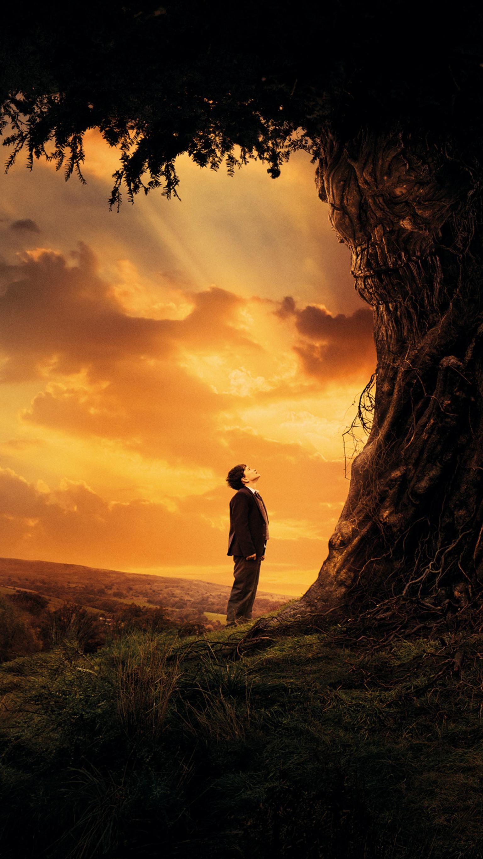 A Monster Calls, Monster screensaver, Creepy atmosphere, Dark fantasy, 1540x2740 HD Phone